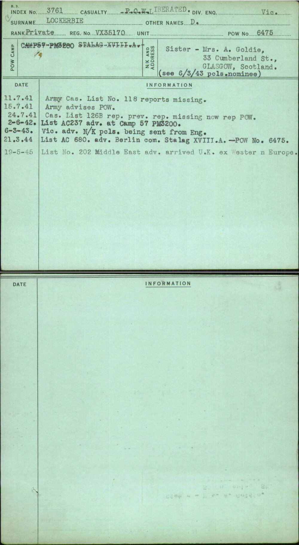 Lockerbie, D, VX35170