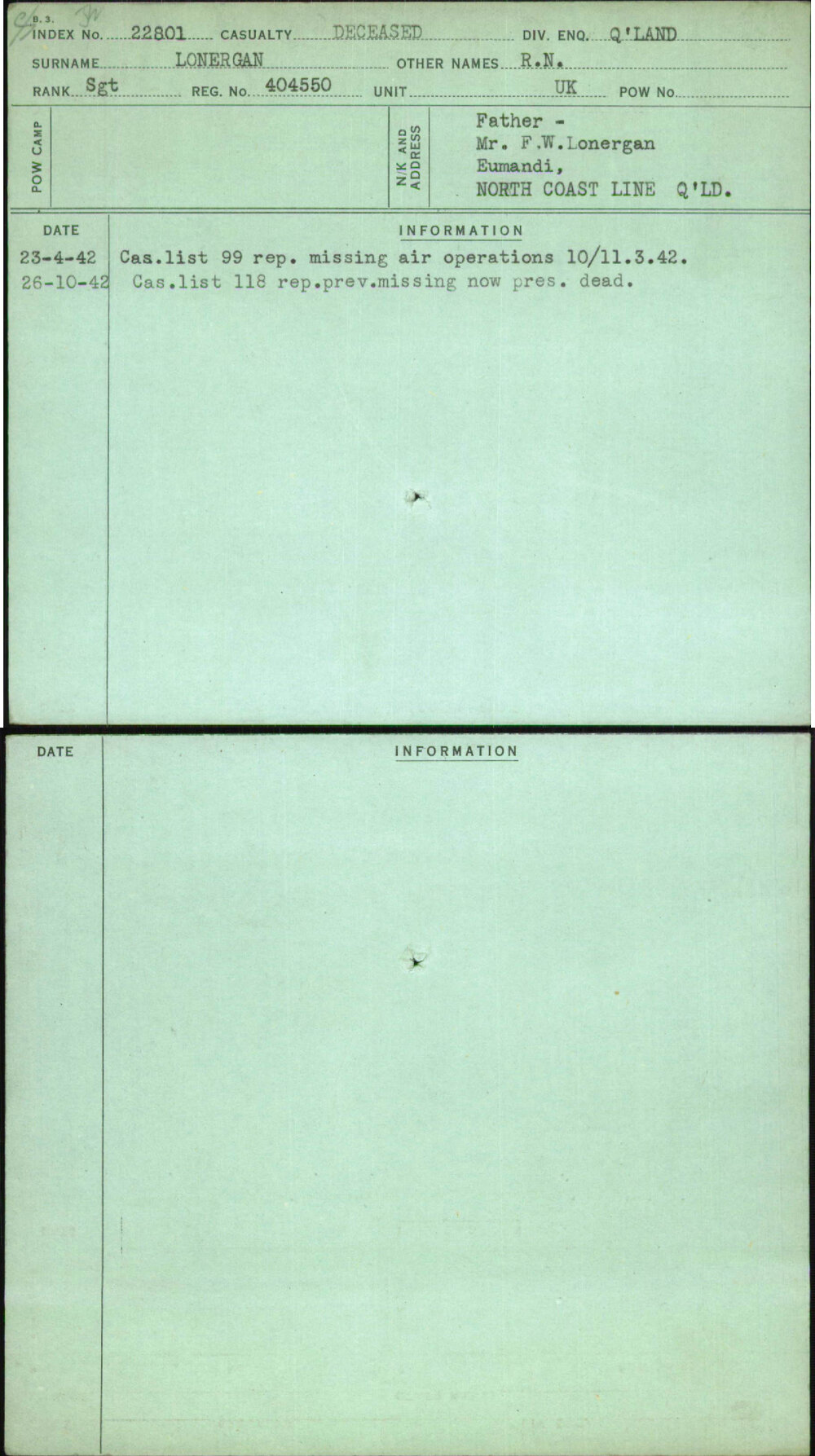 Lonergan, R N, 404550