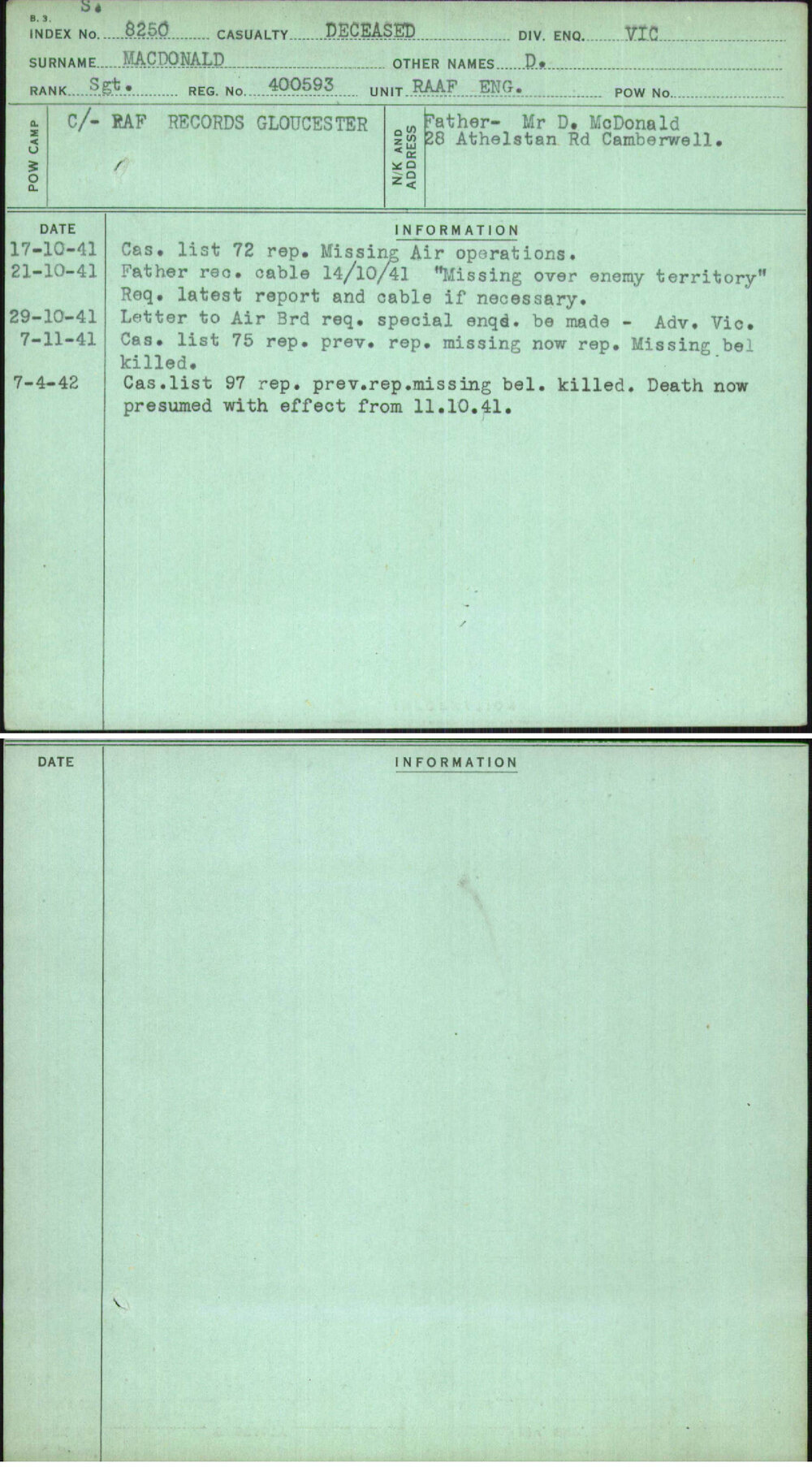 Macdonald, D, 400593