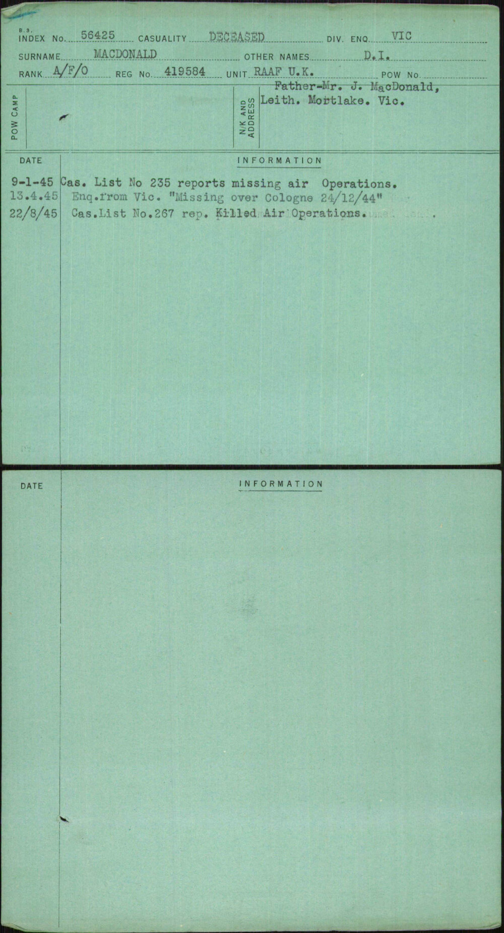 Macdonald, D I, 419584