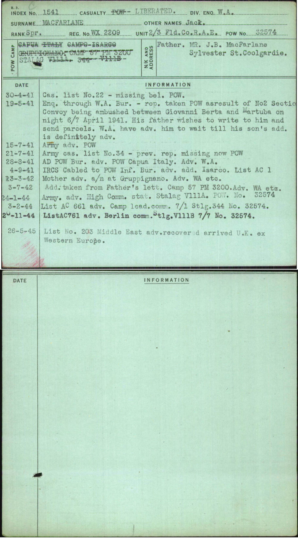 Macfarlane, Jack, WX2209