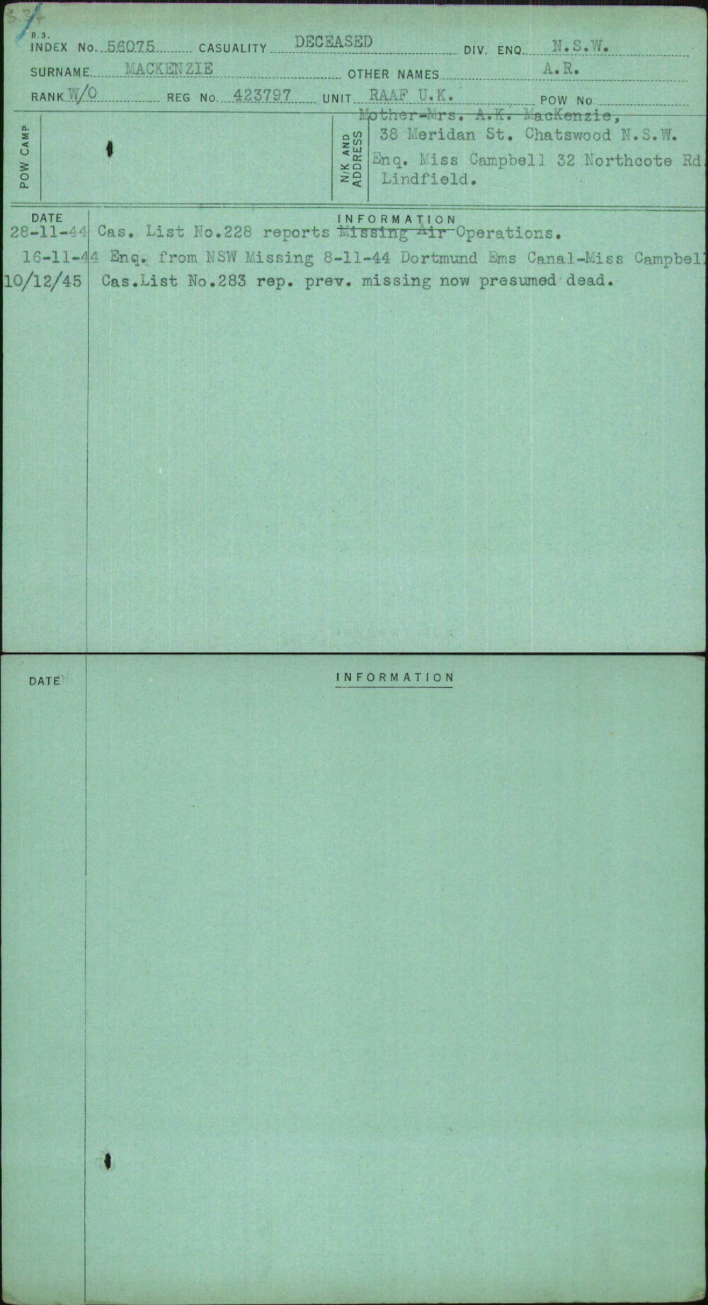 Mackenzie, A R, 423797