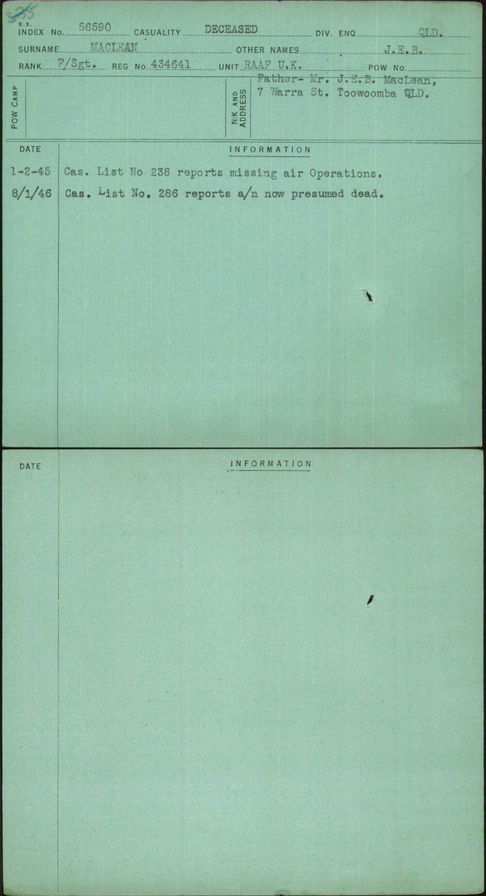 Maclean, J E B, 434641