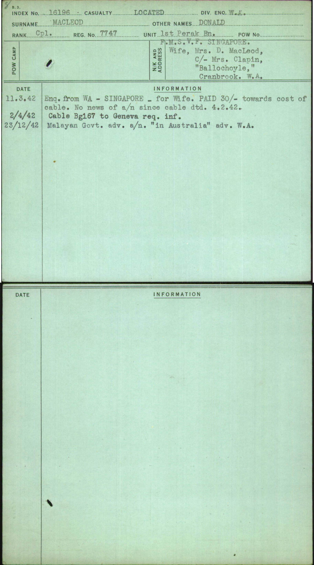 Macleod, Donald, 7747