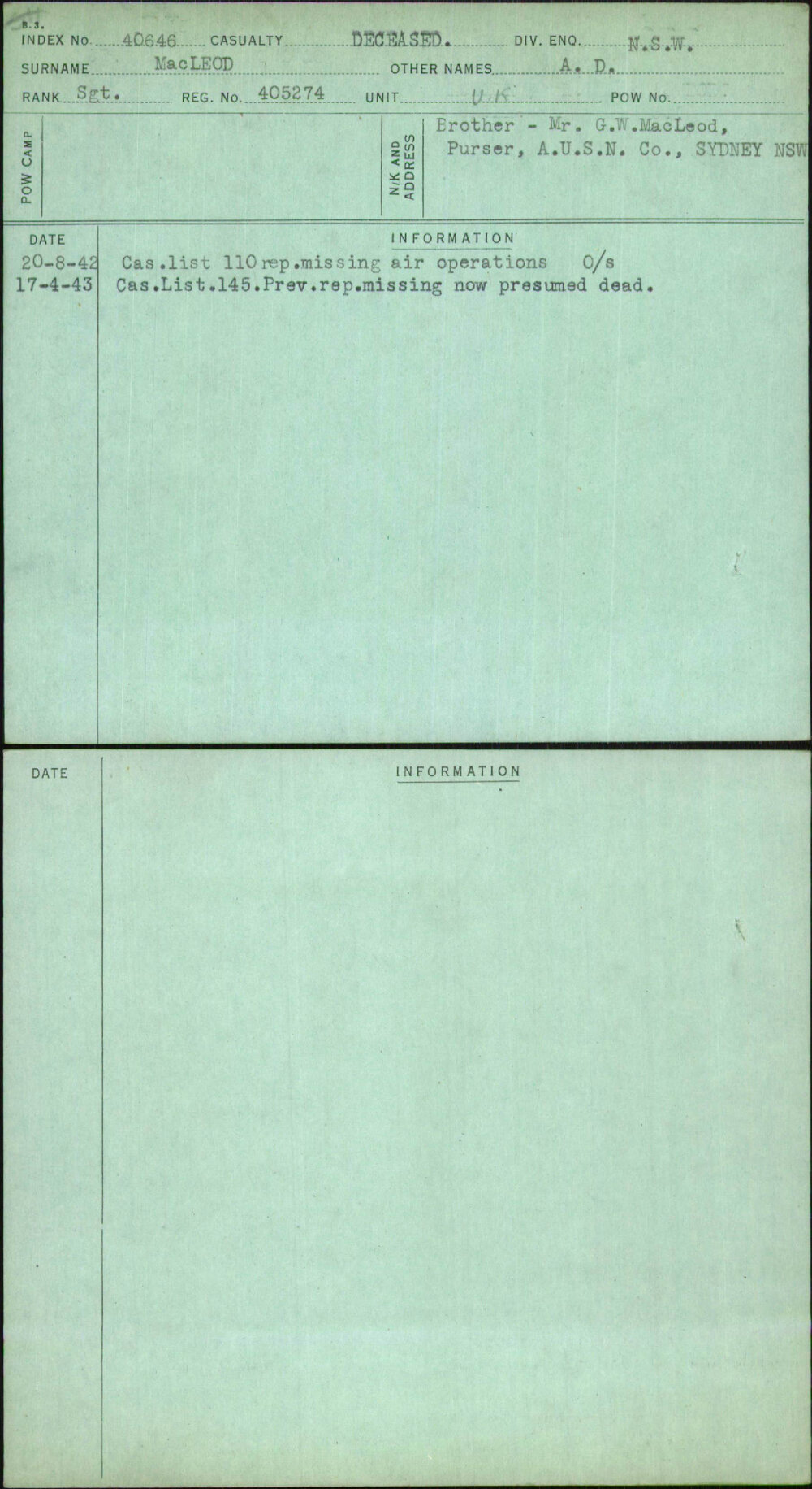 Macleod, A D, 405274