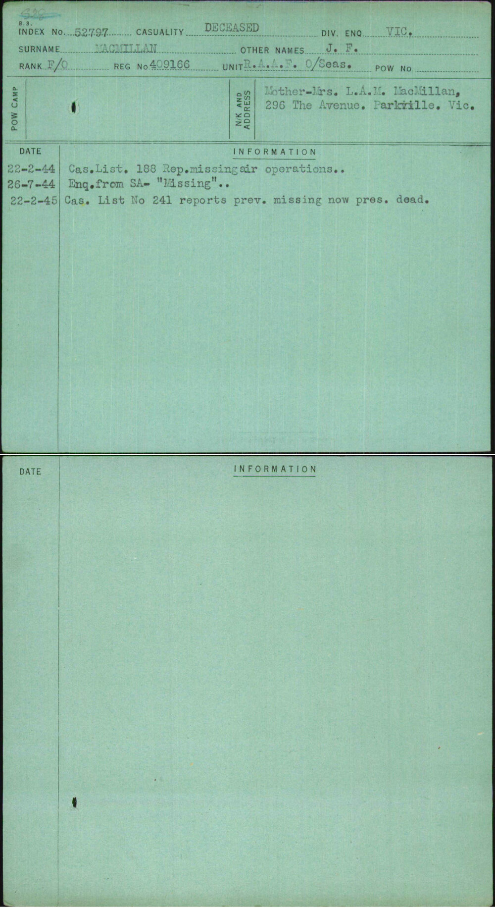 Macmillan, J F, 409166