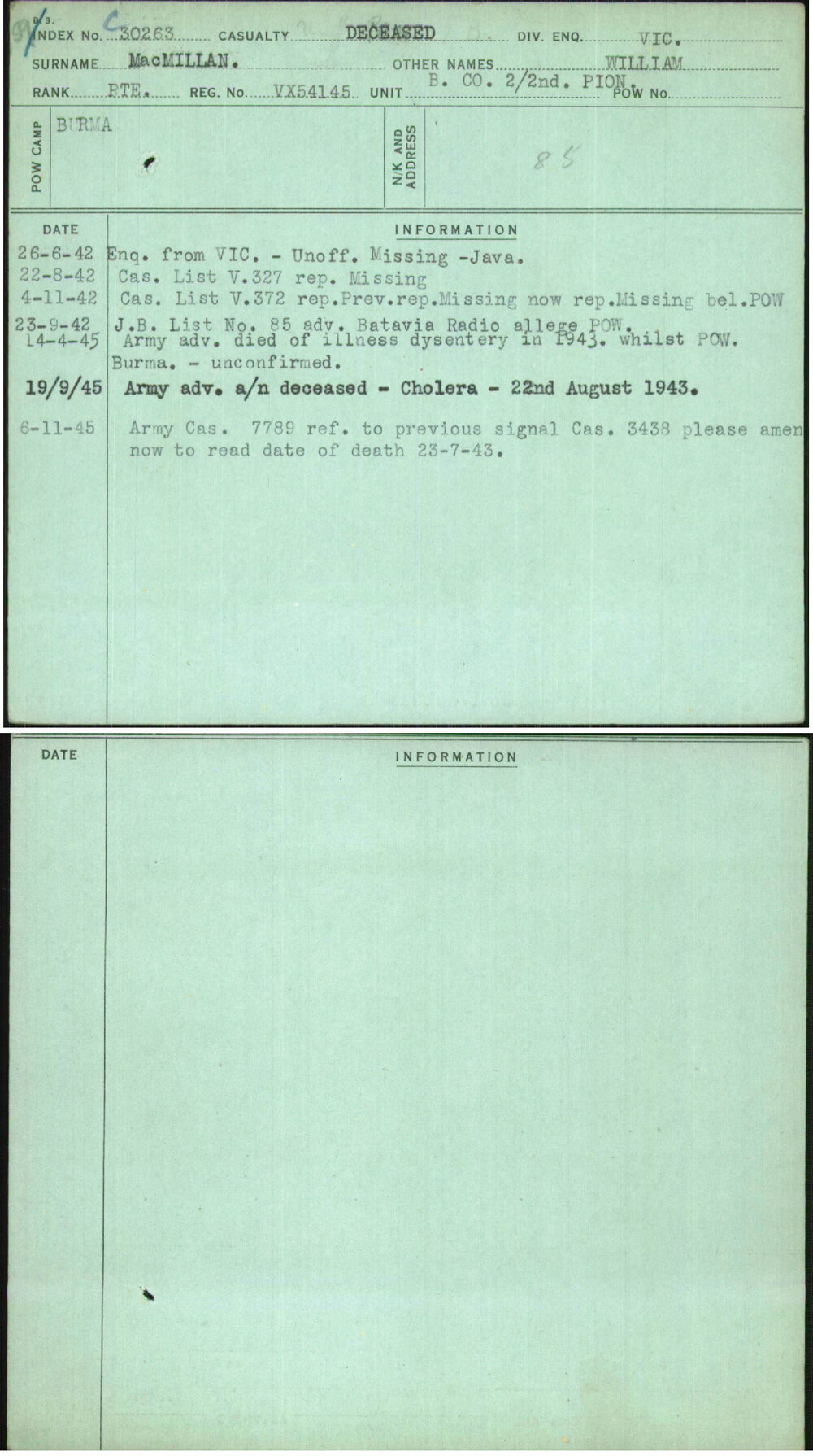 Macmillan, William, VX54145