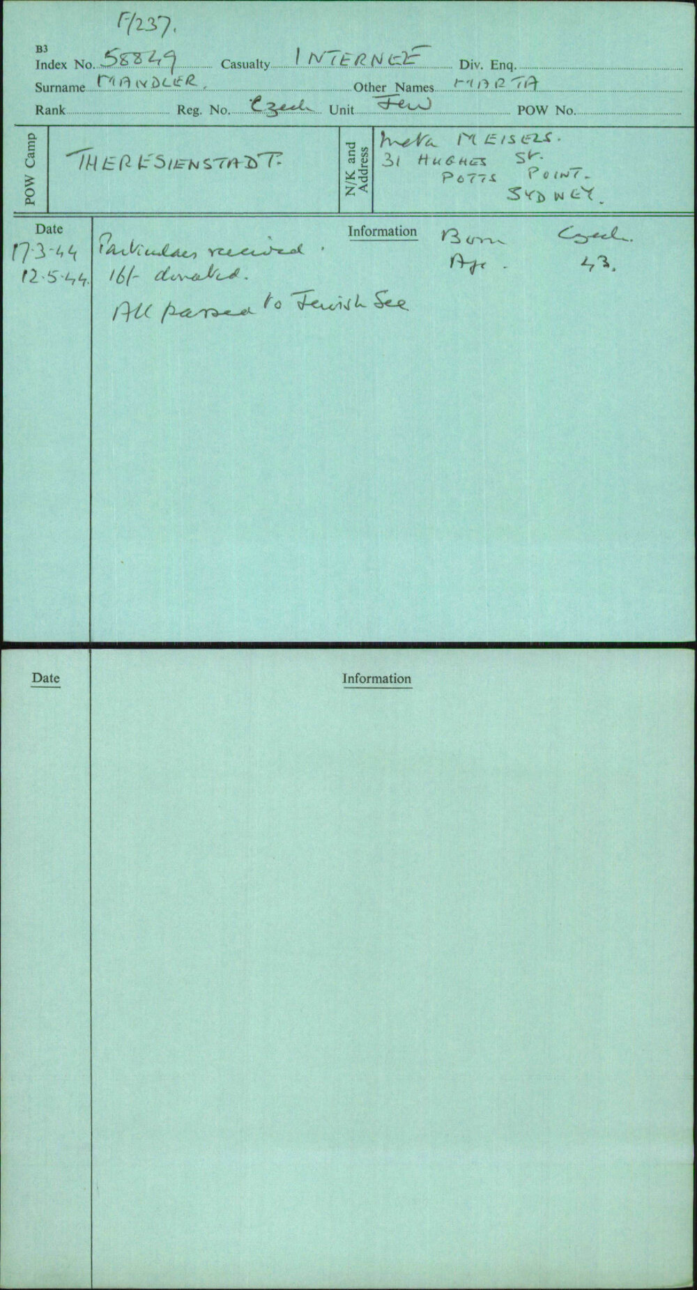 Mandler, Marta, Czech