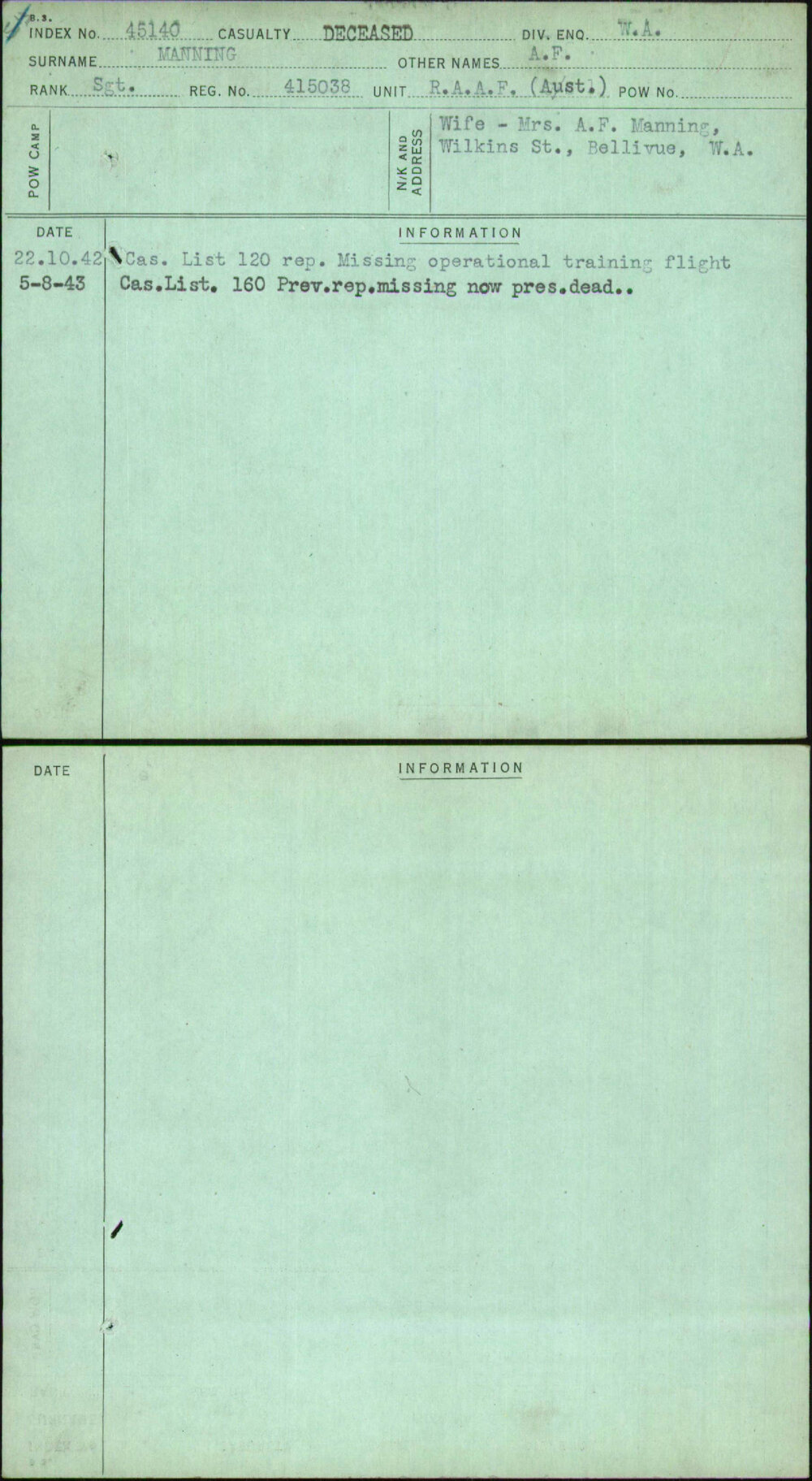 Manning, A F, 415038