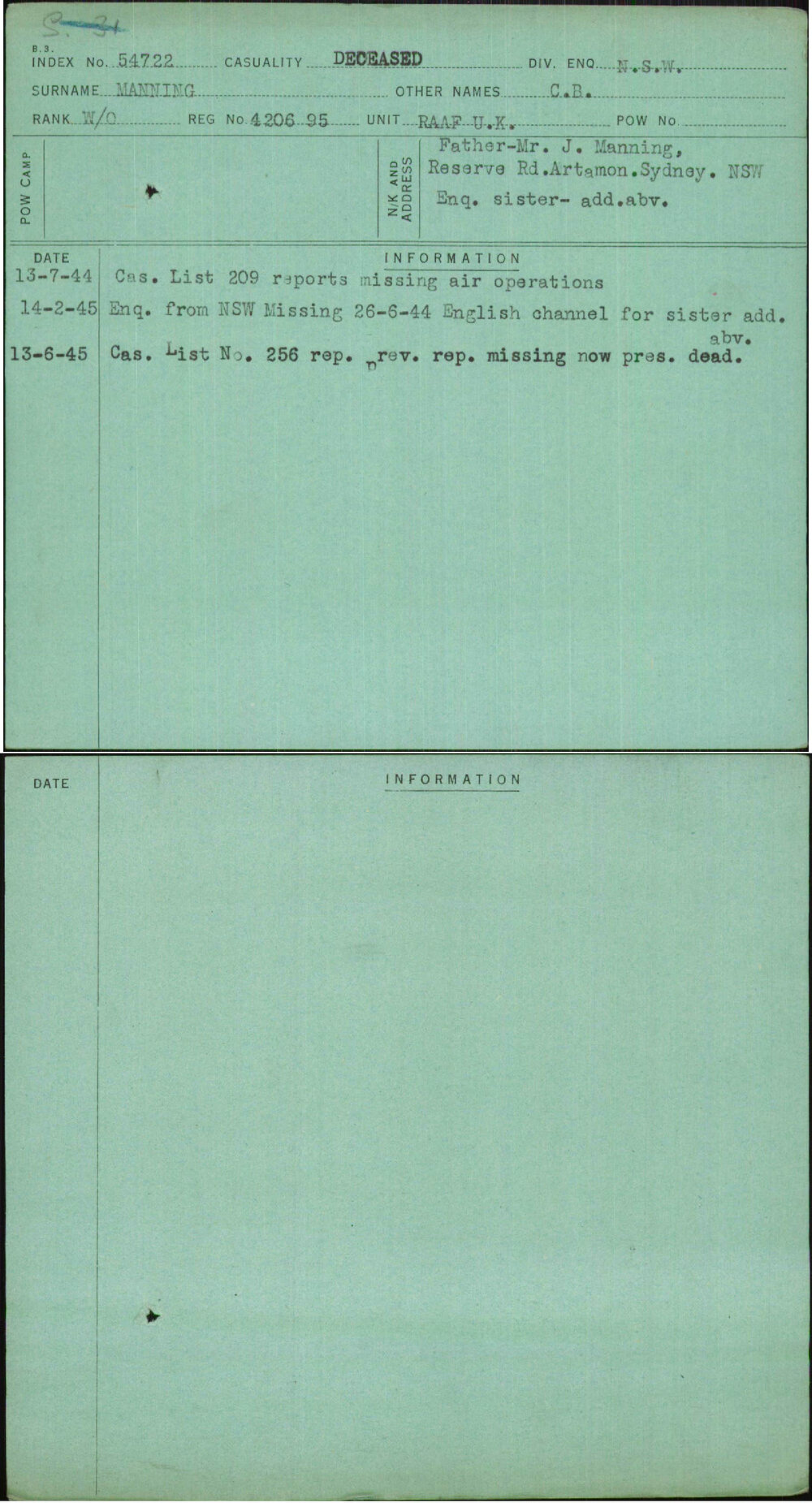Manning, C B, 420695