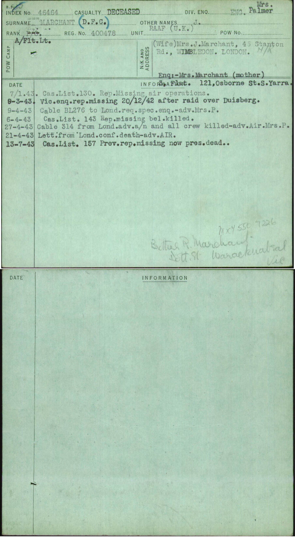 Marchant (Dfc), J, 400478