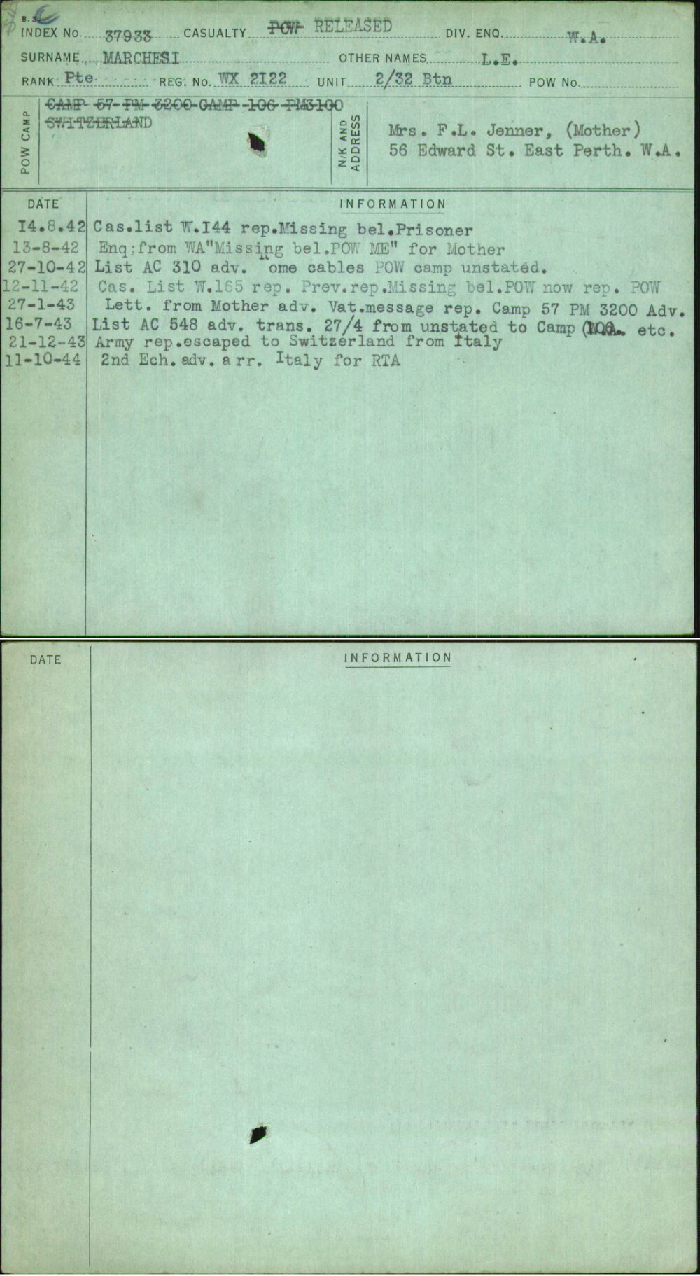 Marchesi, L E, WX2122