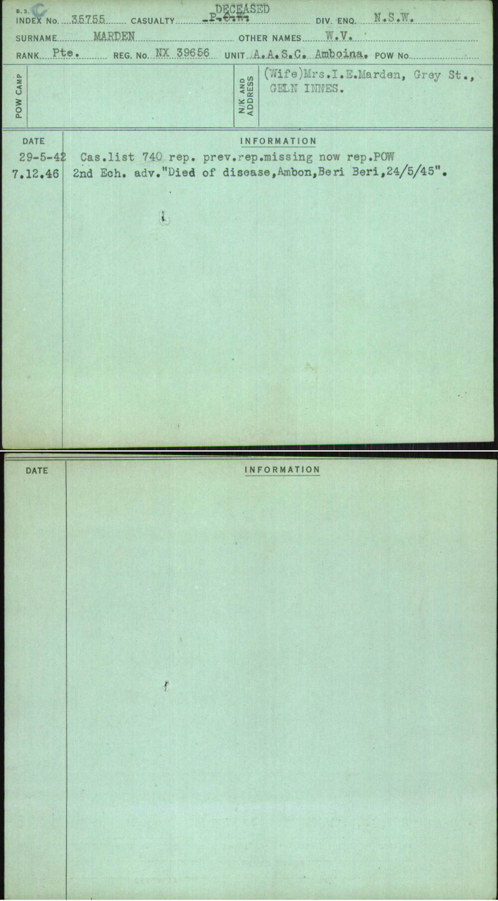 Marden, W V, NX39656