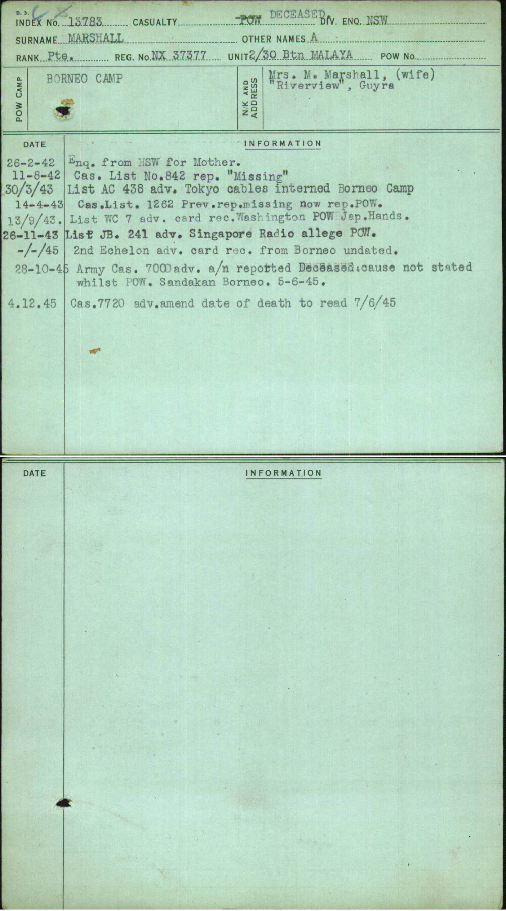 Marshall, A, NX37377