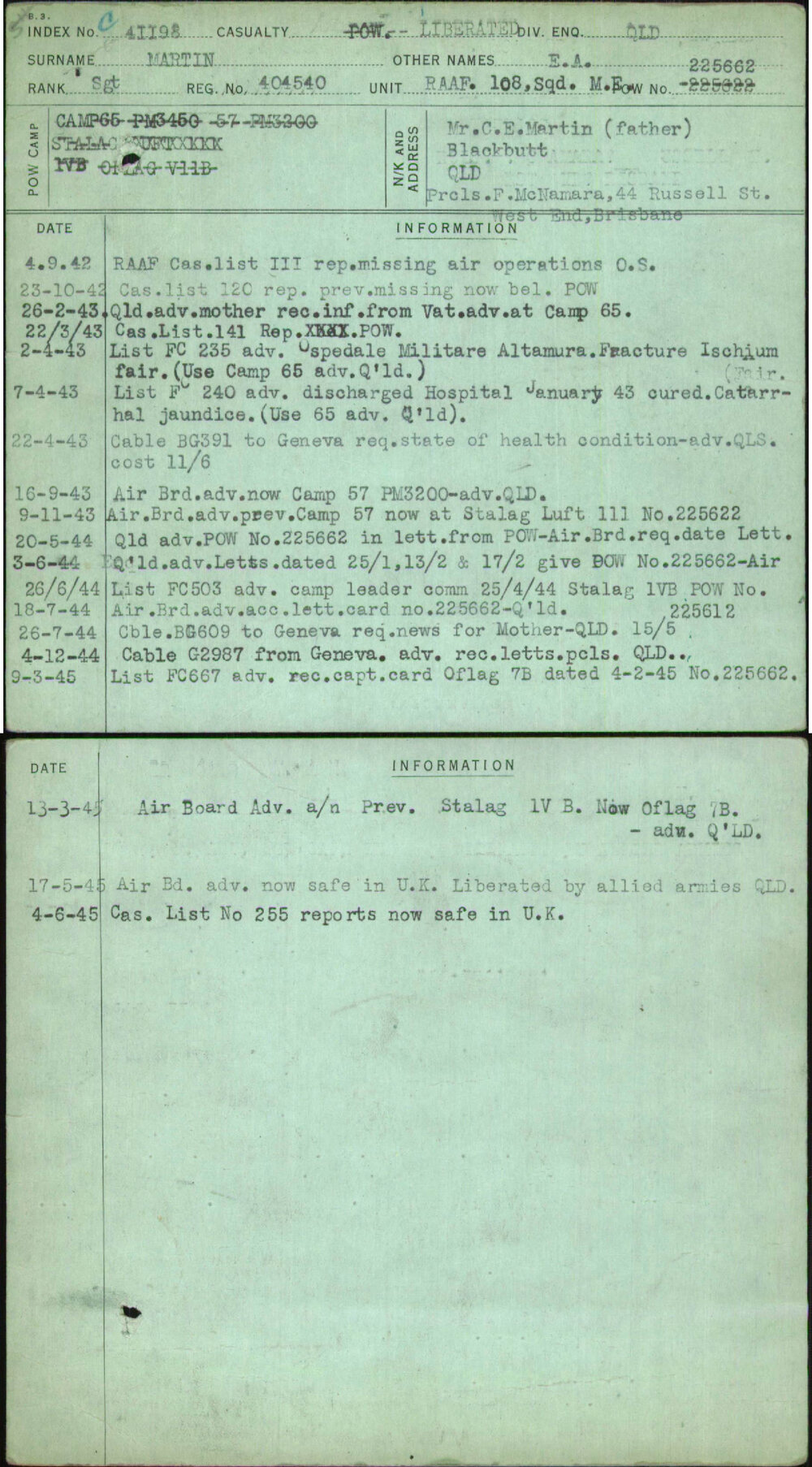 Martin, E A, 404540