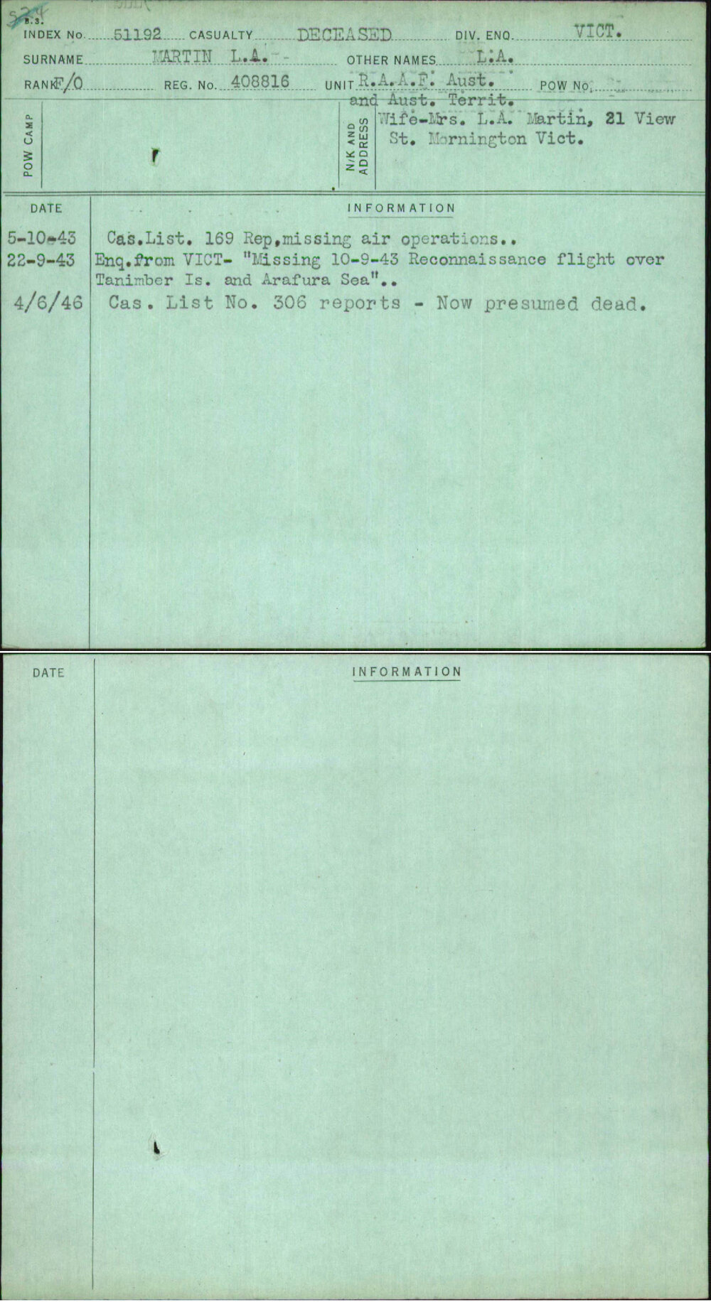 Martin L A, L A, 408816