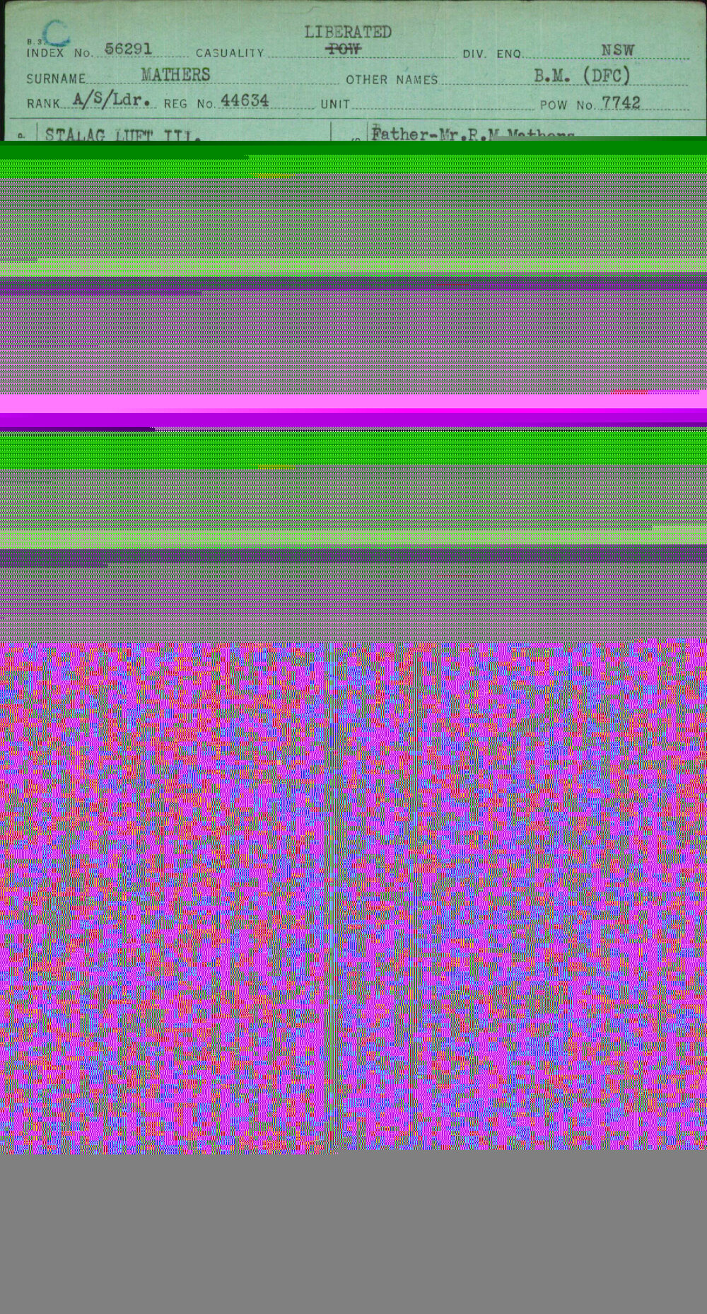 Mathers, B M (Dfc), 44634