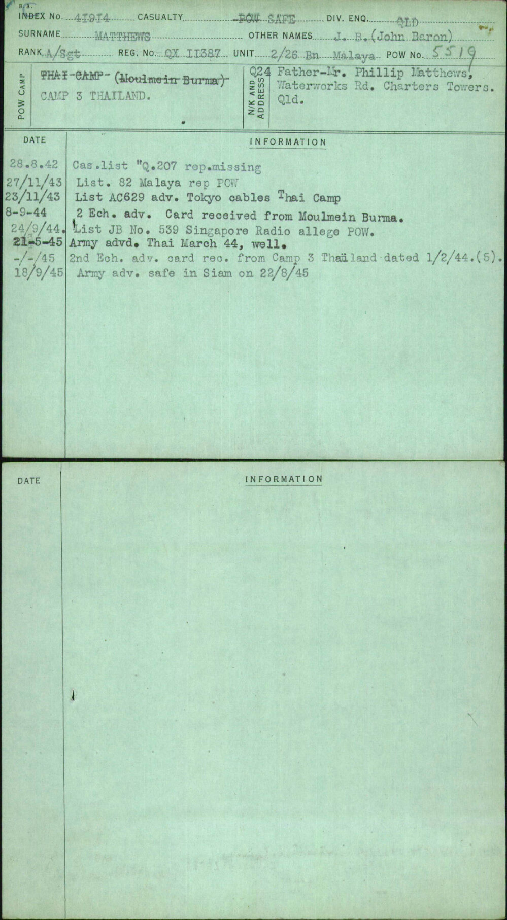 Matthews, J B (John Baron), QX11387