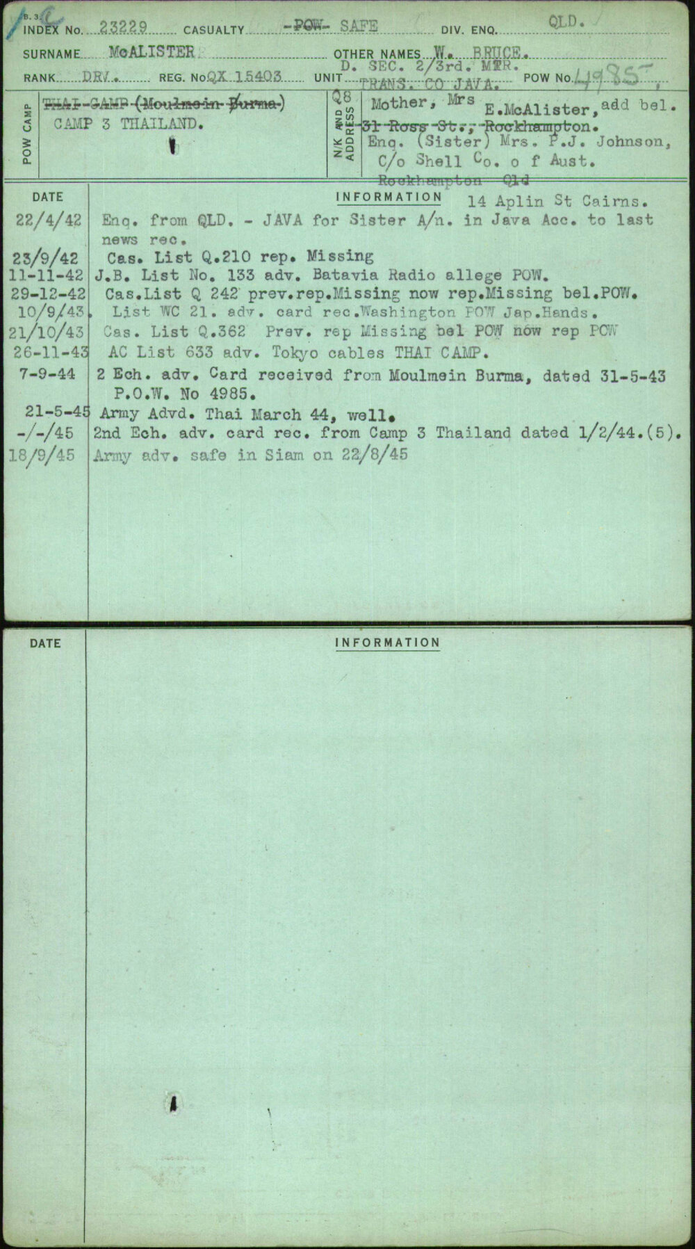 Mcalister, W Bruce, QX15403