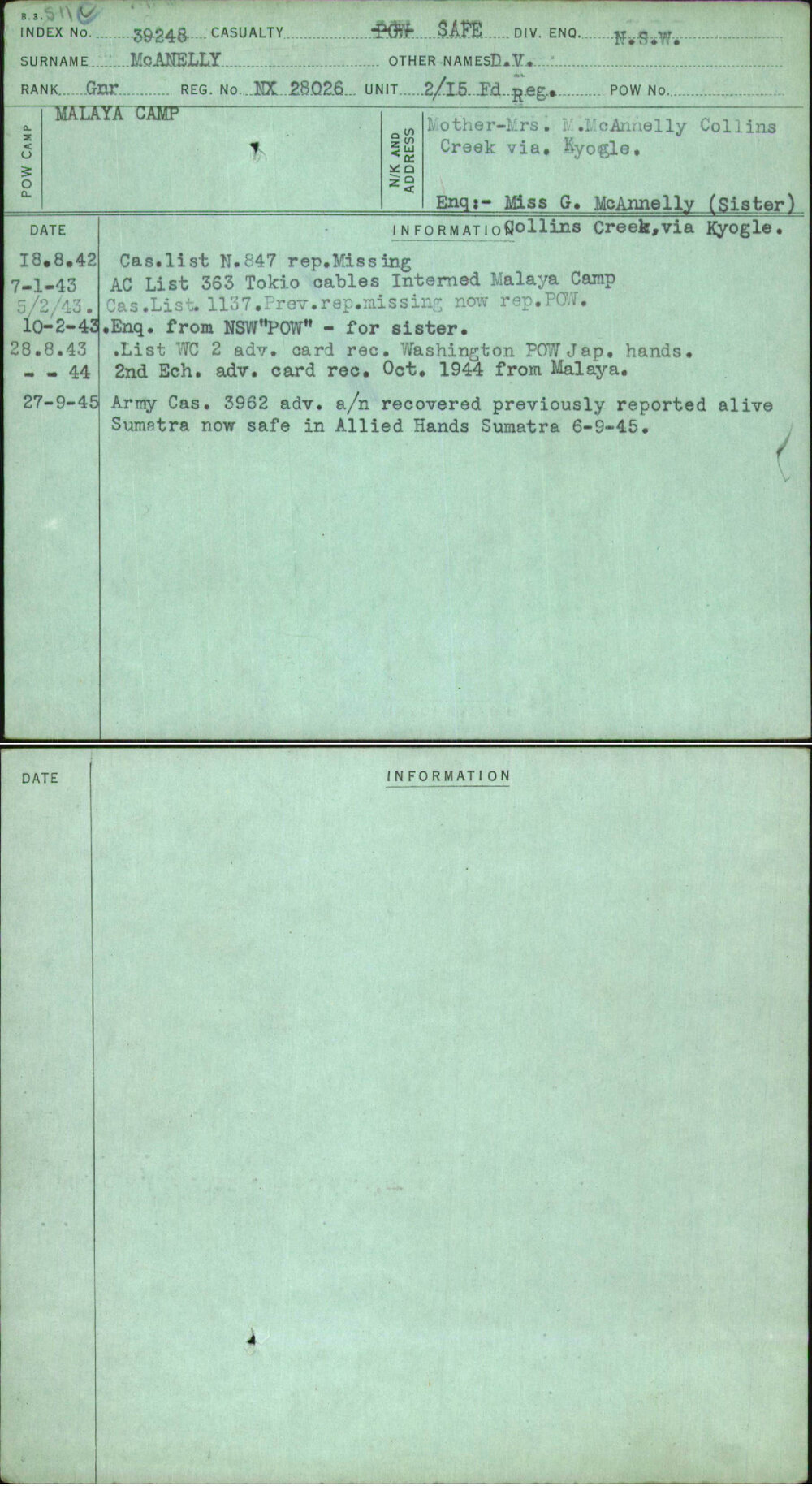 Mcanelly, D V, NX28026