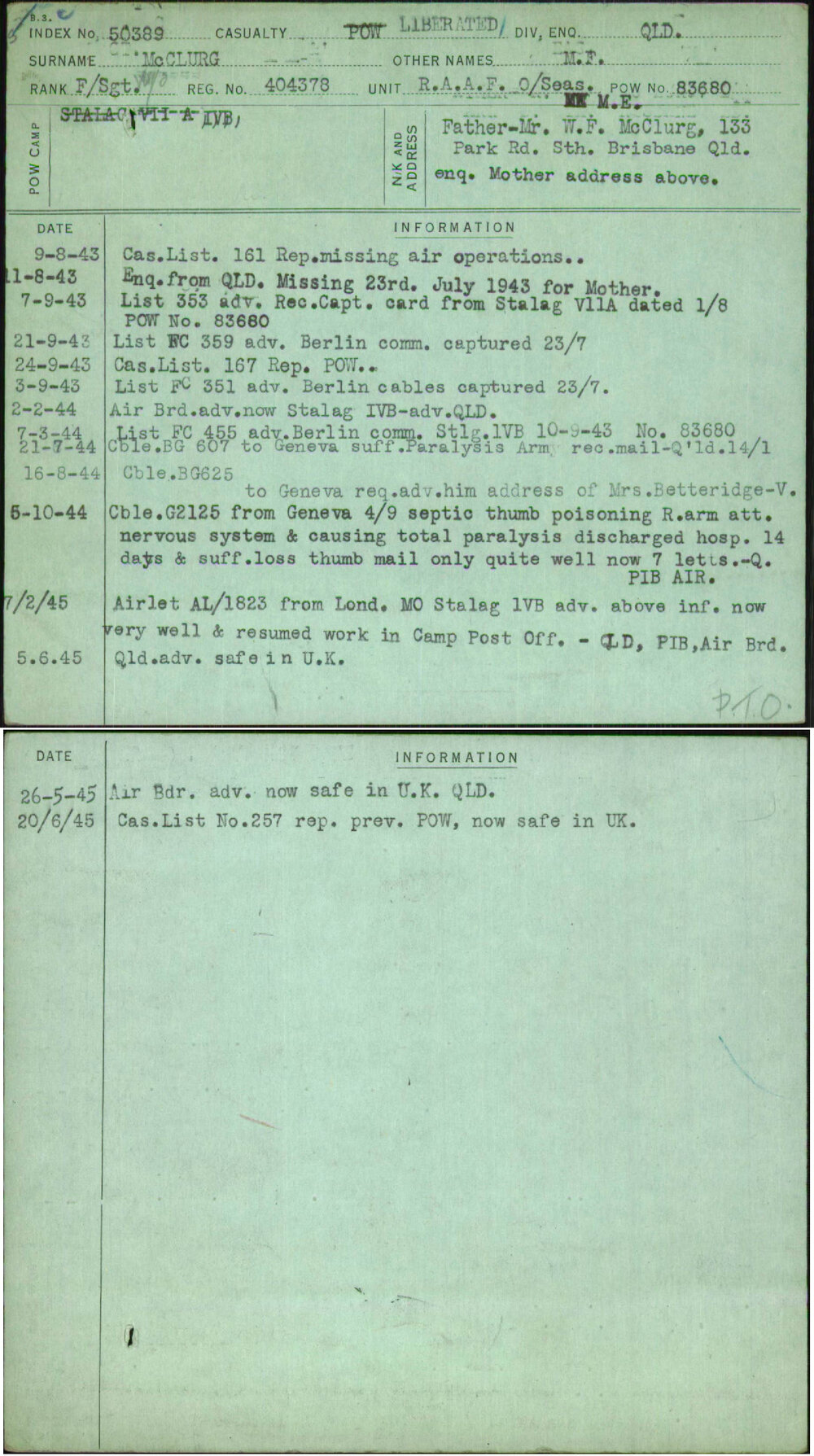 Mcclurg, M F, 404378