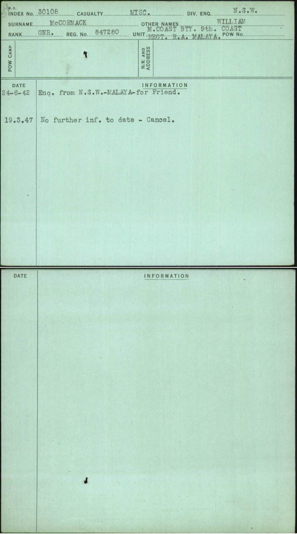 Mccormack, William, 847280