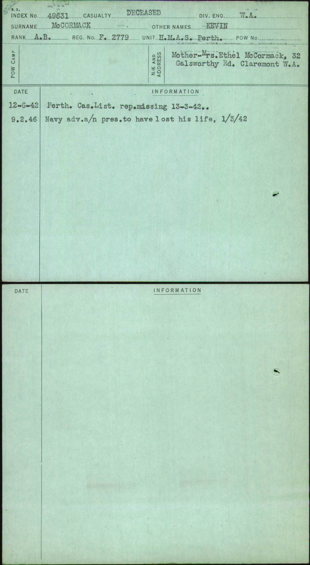 Mccormack, Kevin, F2779