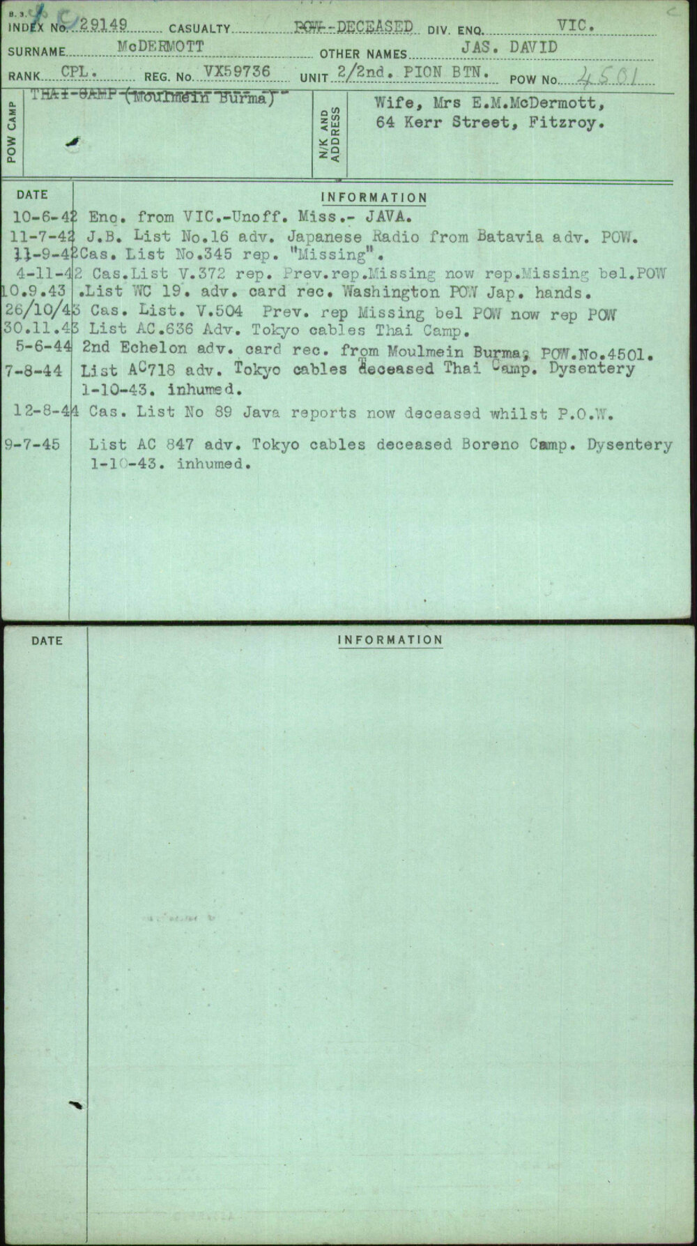 Mcdermott, Jas David, VX59736