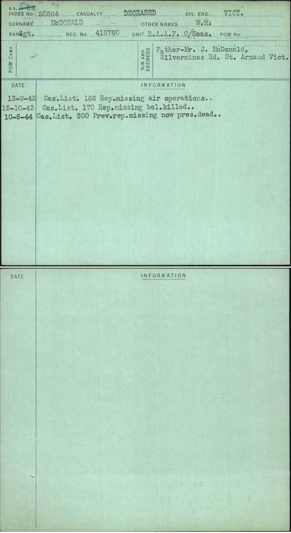 Mcdonald, W H, 418760