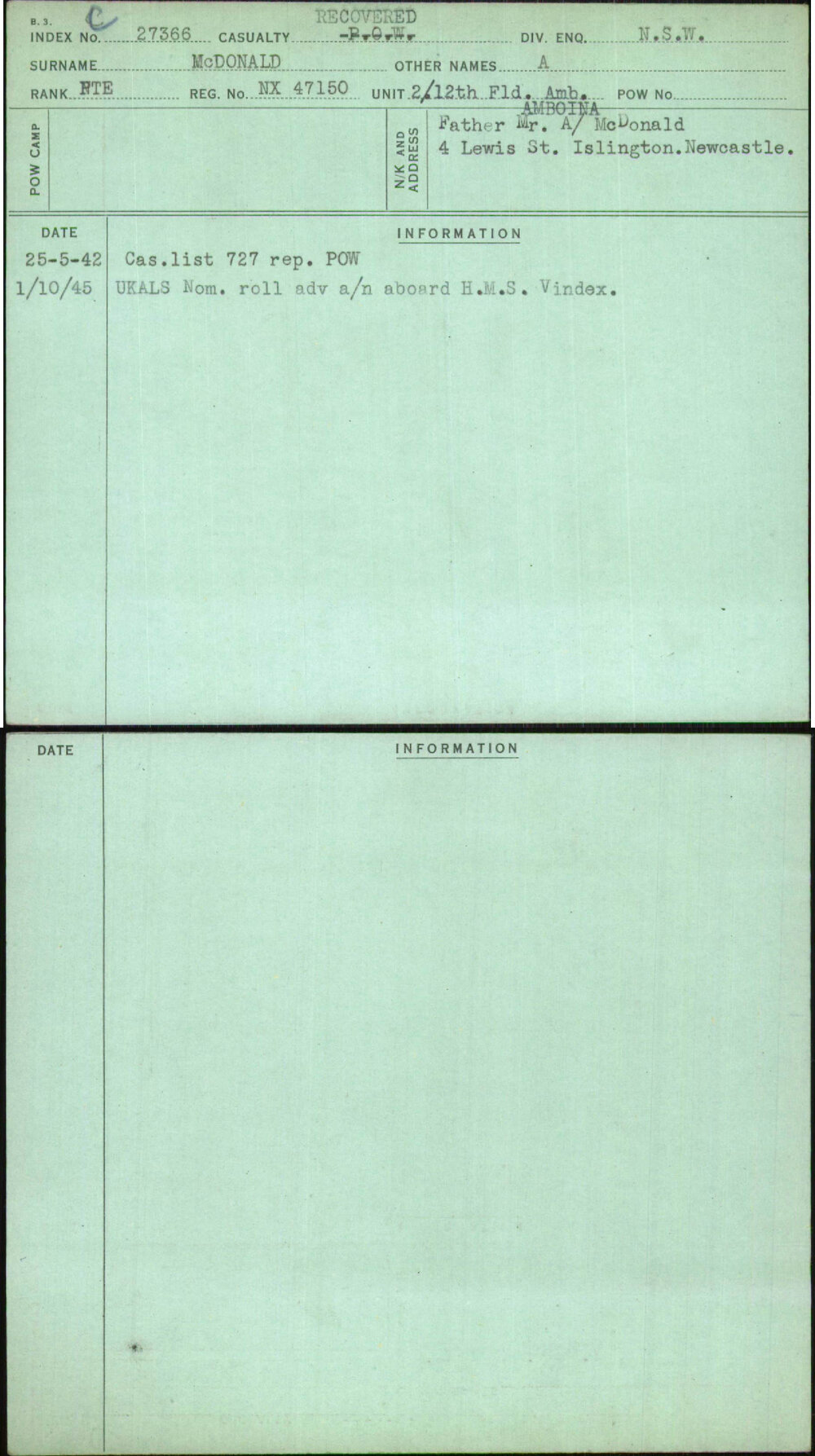 Mcdonald, A, NX47150