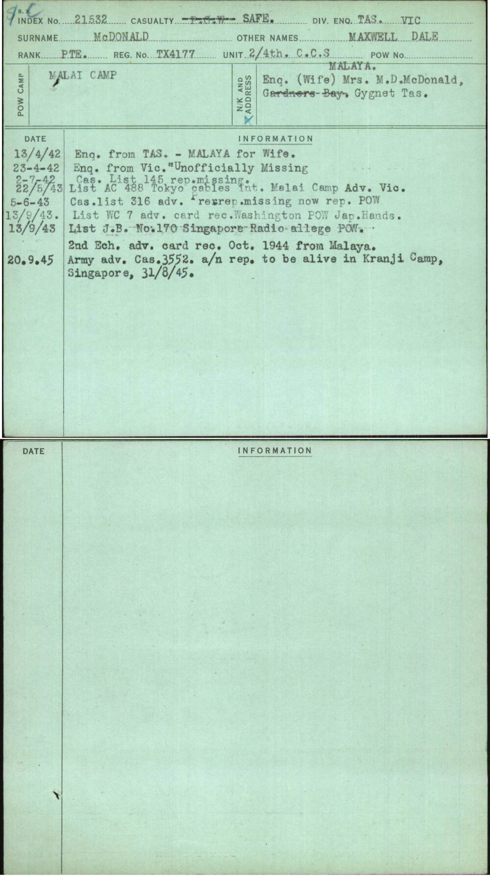 Mcdonald, Maxwell Dale, TX4177