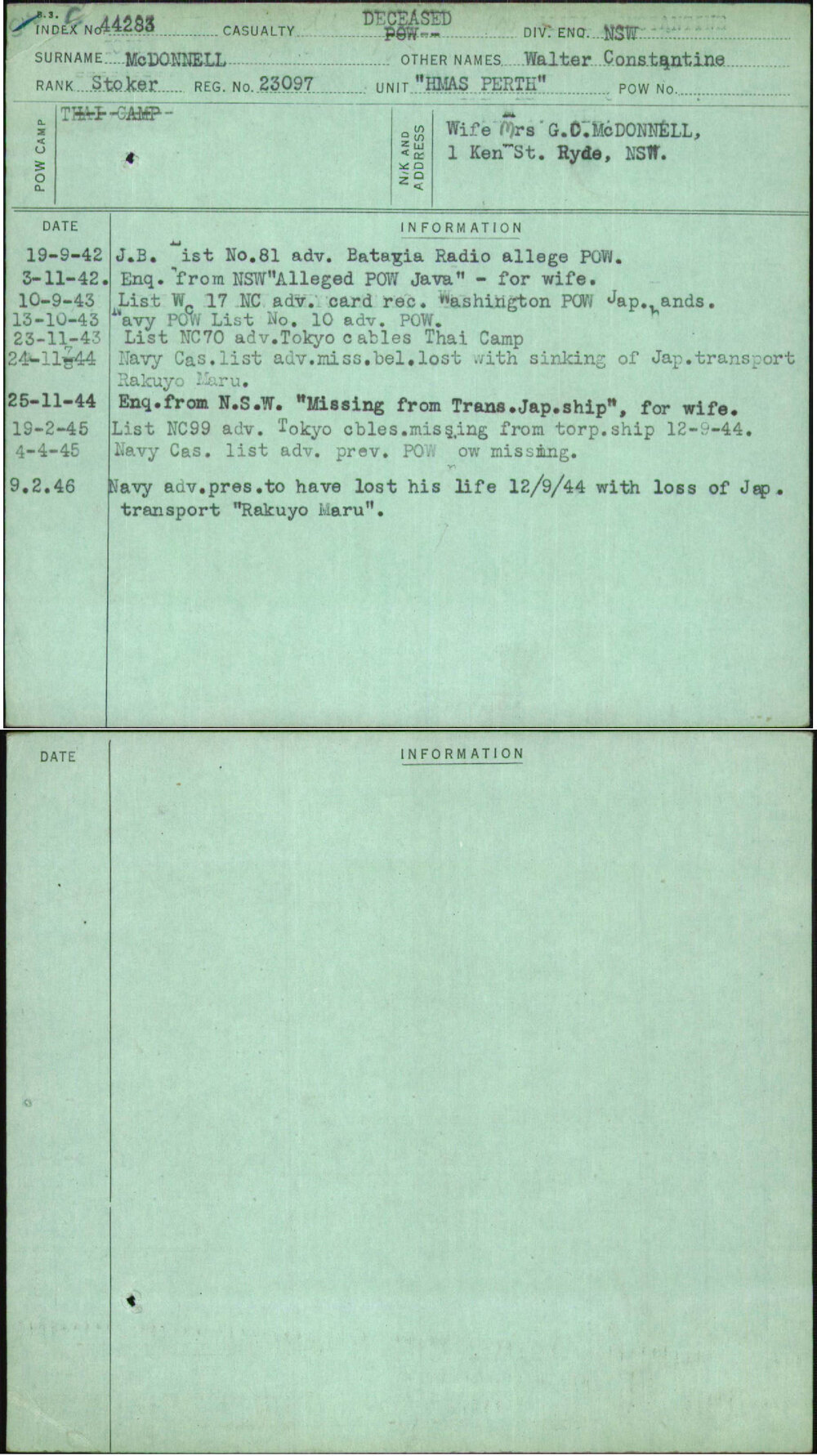 Mcdonnell, Walter Constantine, 23097