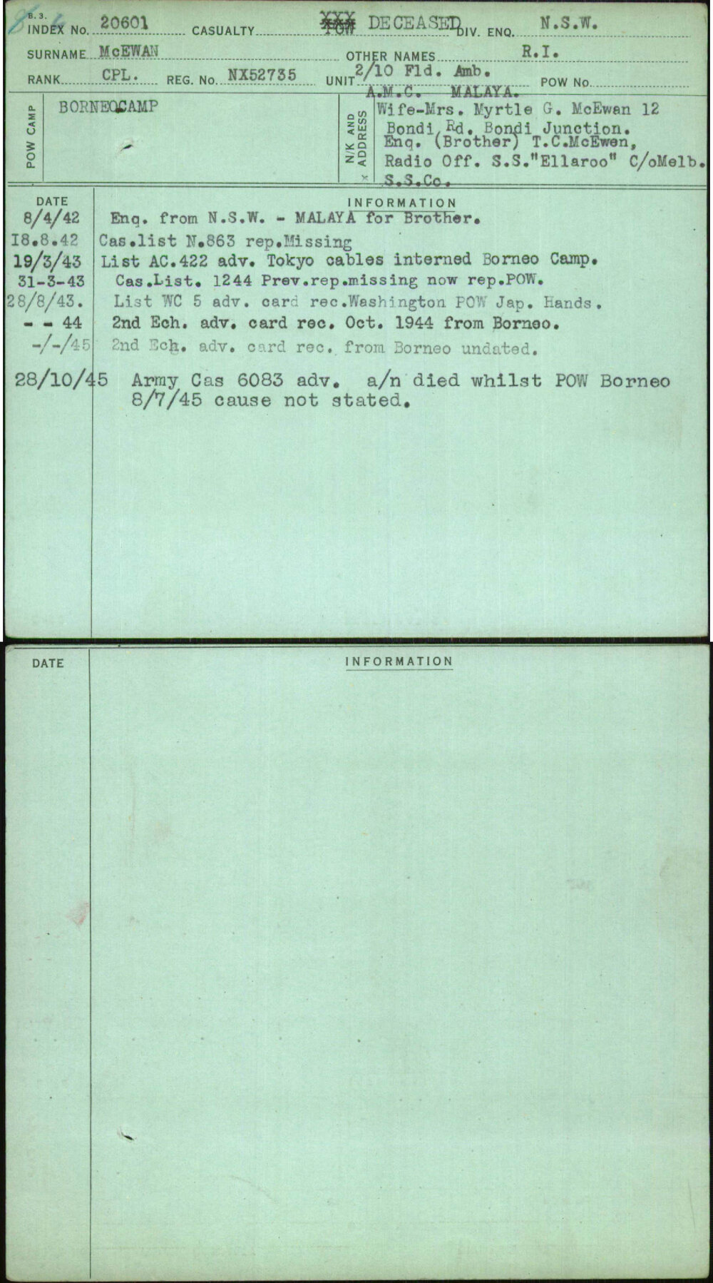 Mcewan, R I, NX52735