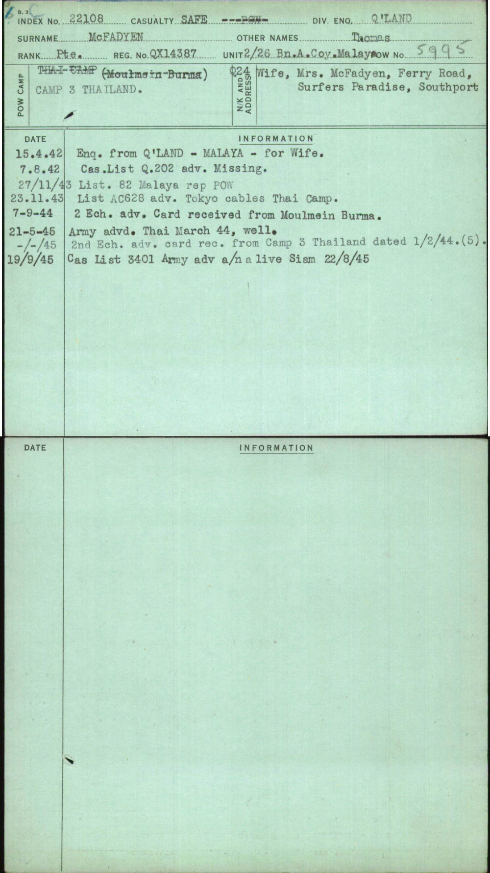 Mcfadyen, Thomas, QX14387