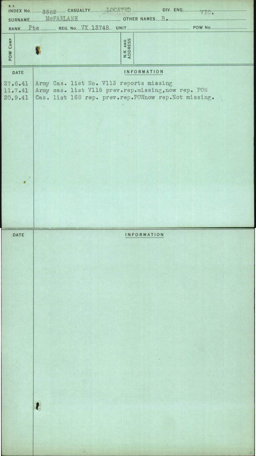 Mcfarlane, B, VX13748