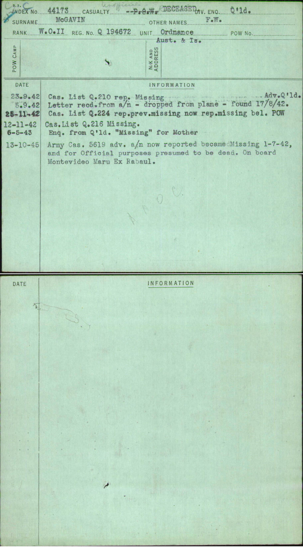 Mcgavin, F W, Q194672