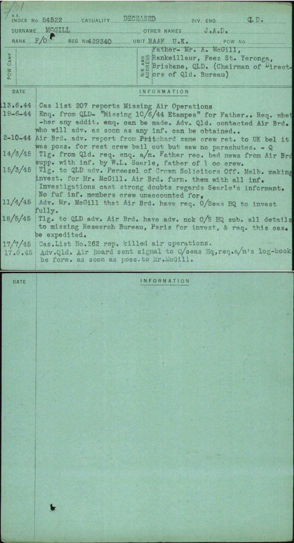 Mcgill, J A D, 429340