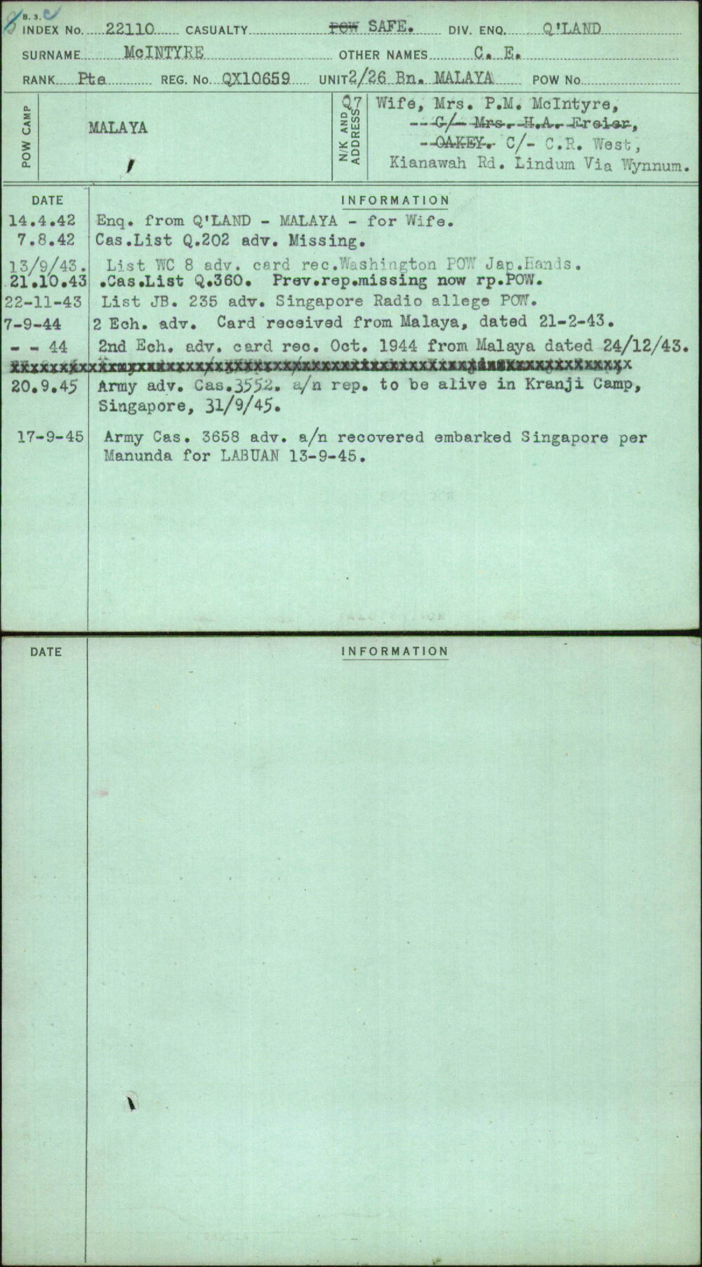 Mcintyre, C E, QX10659