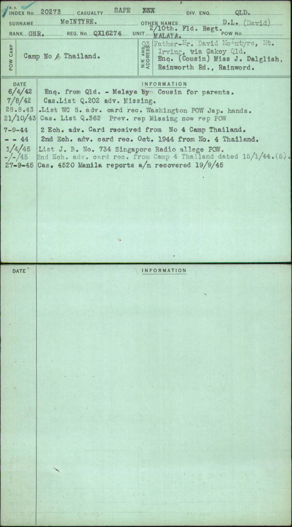 Mcintyre, D L (David), QX16274