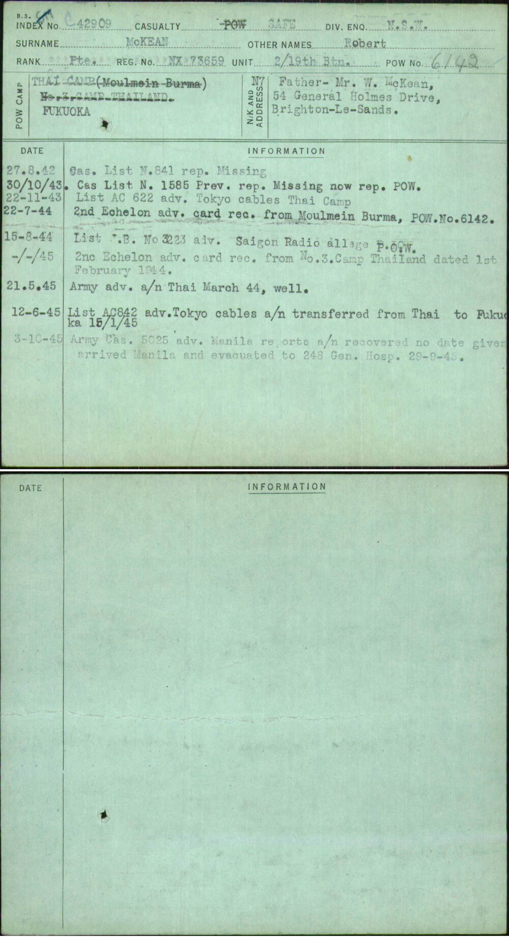 Mckean, Robert, NX73659