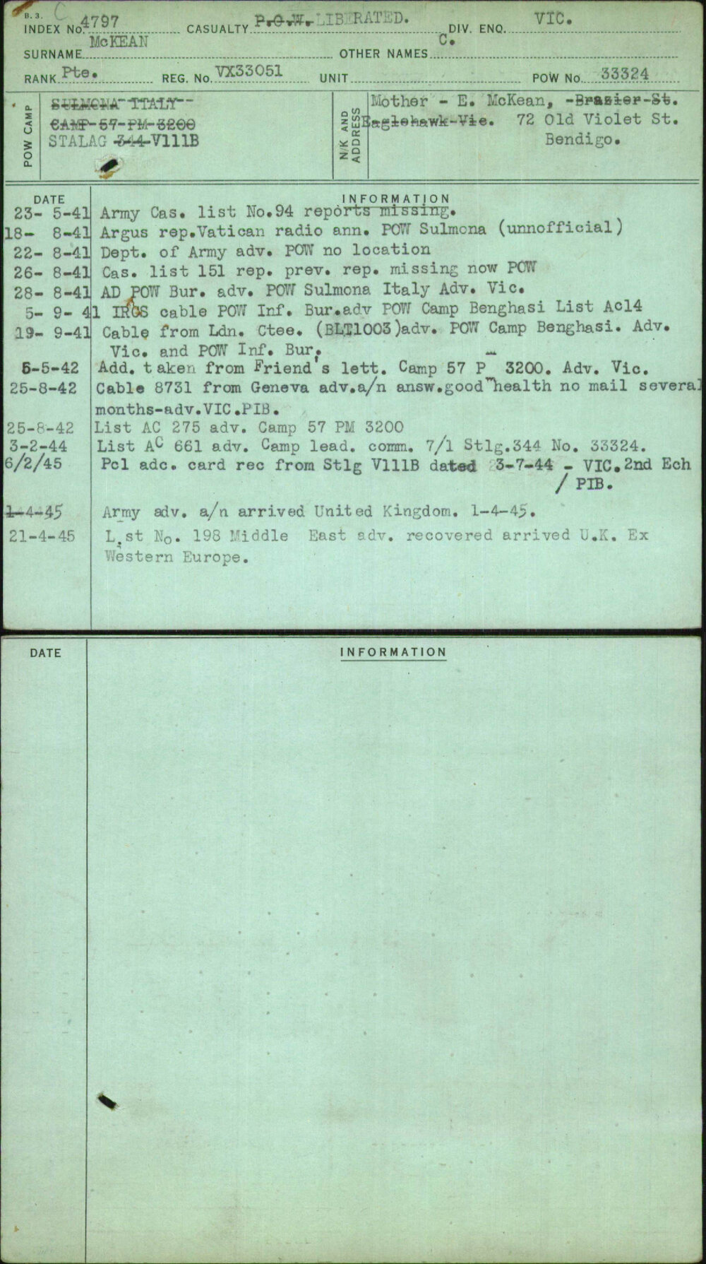 Mckean, C, VX33051