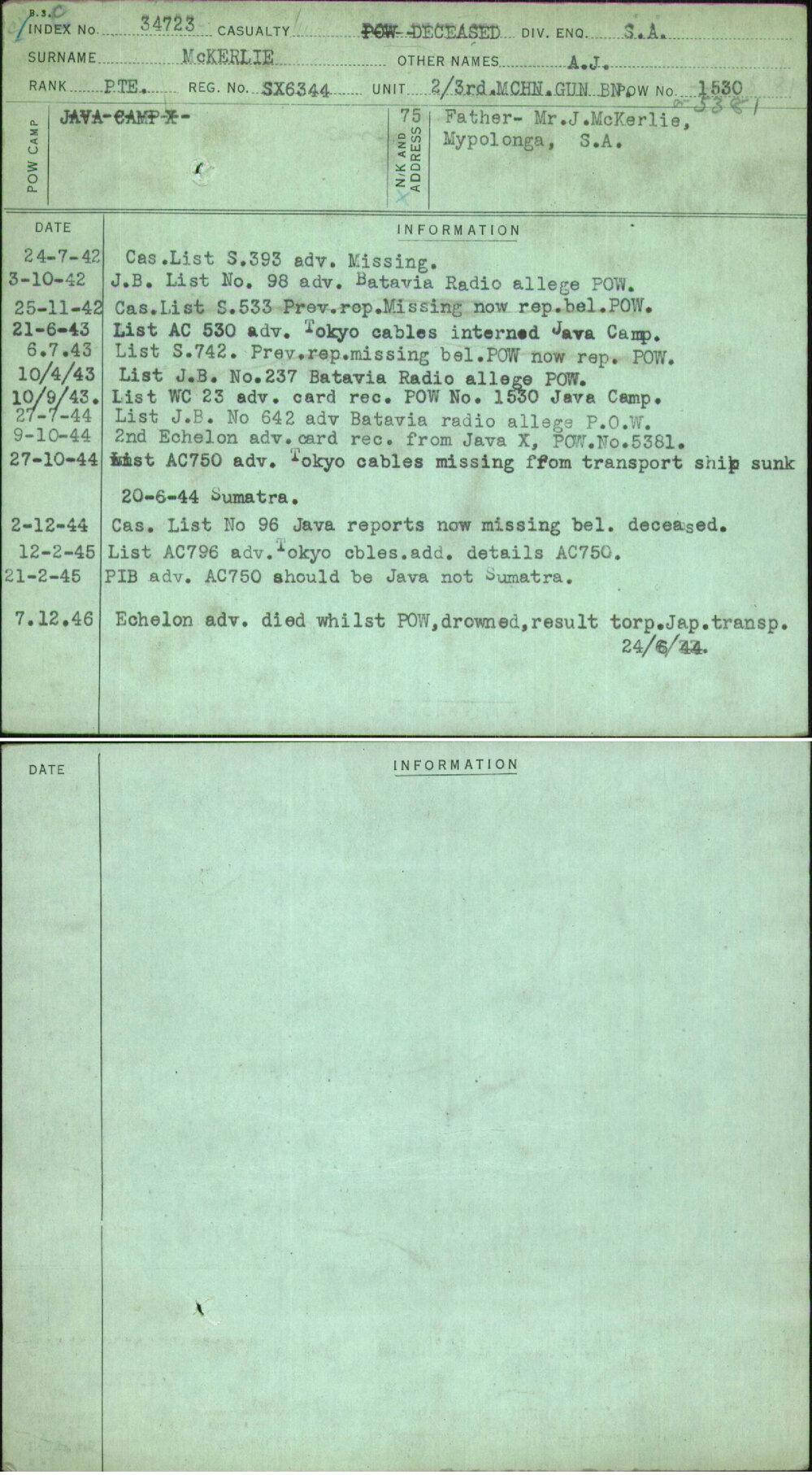 Mckerlie, A J, SX6344