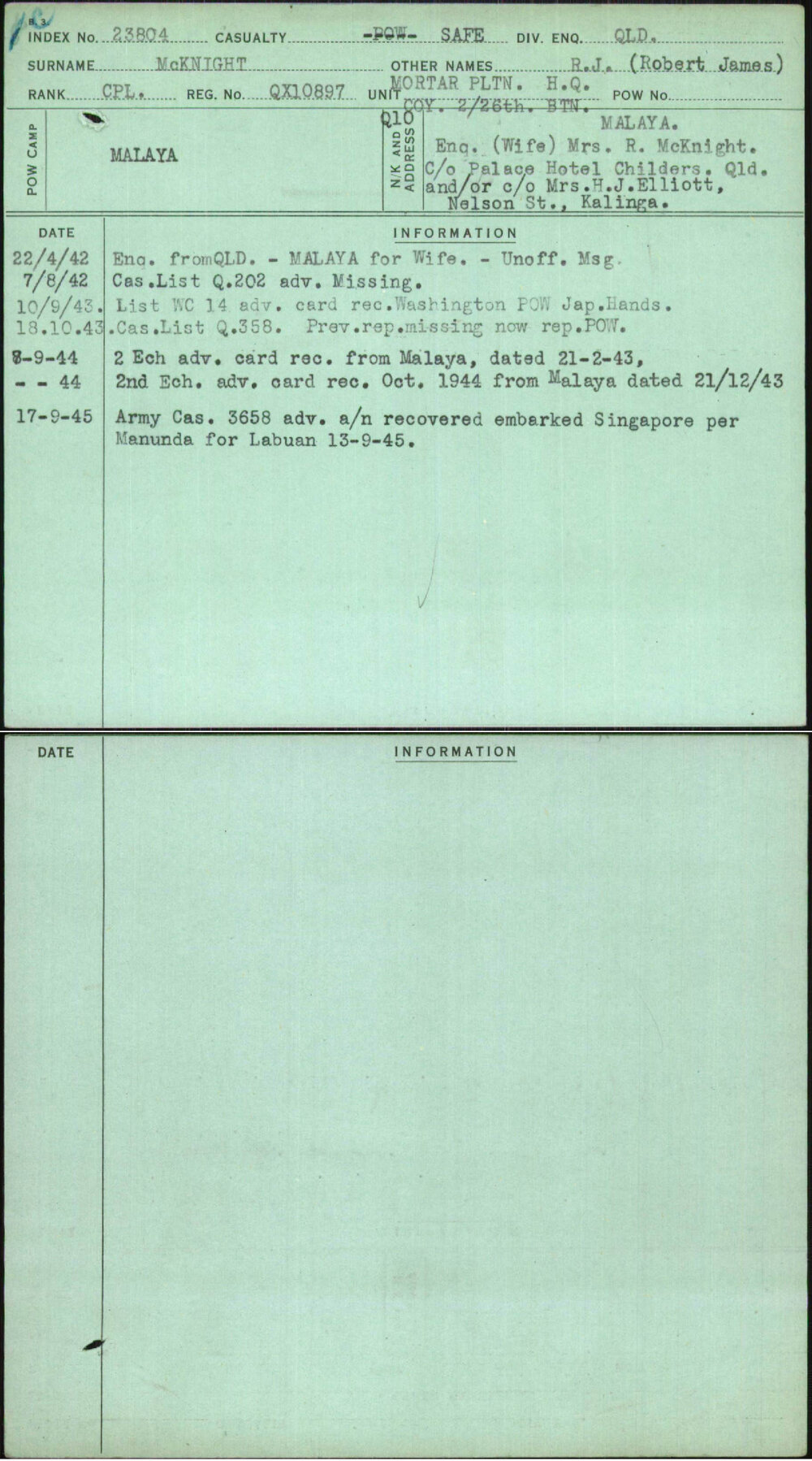 Mcknight, R J (Robert James), QX10897