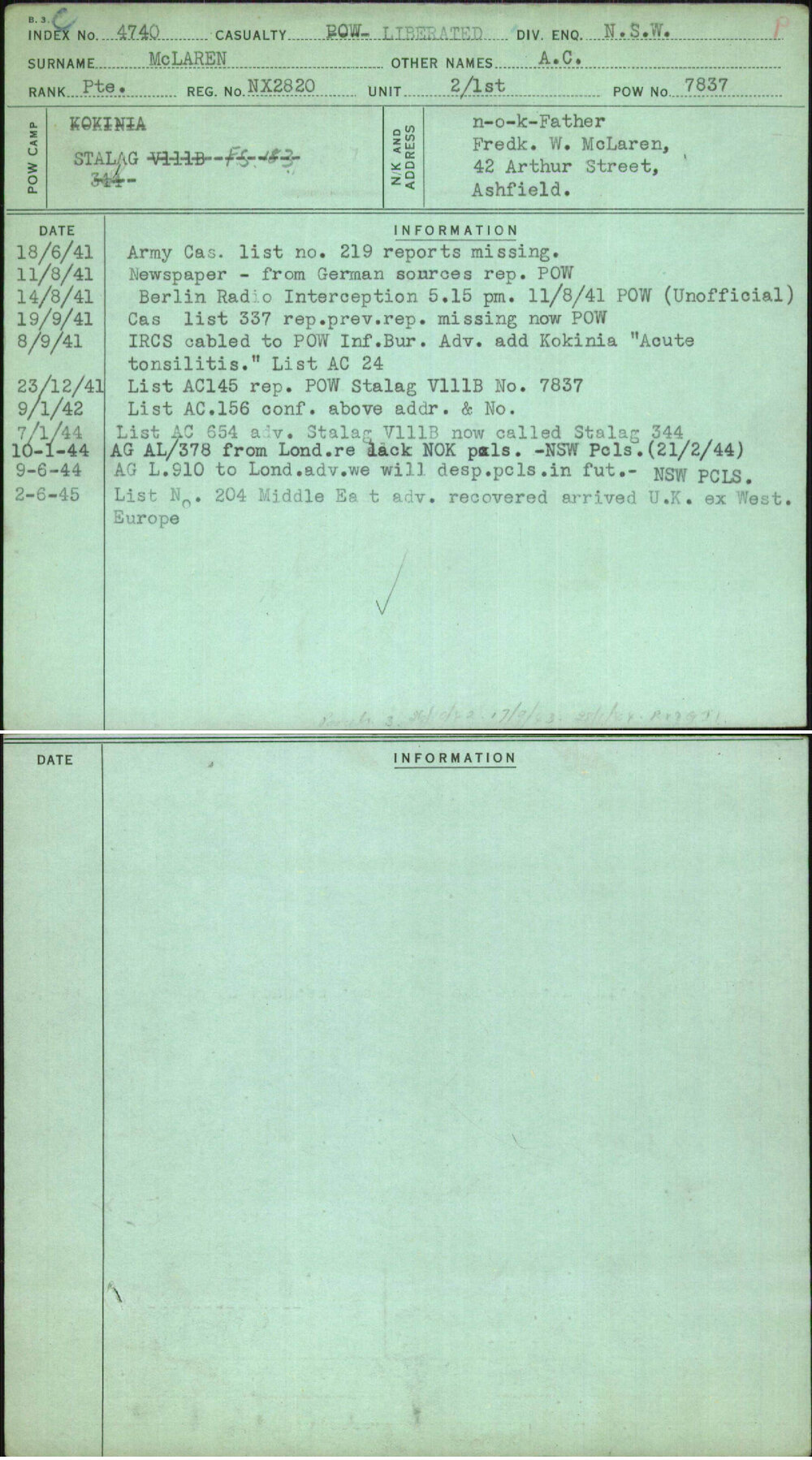 Mclaren, A C, NX2820