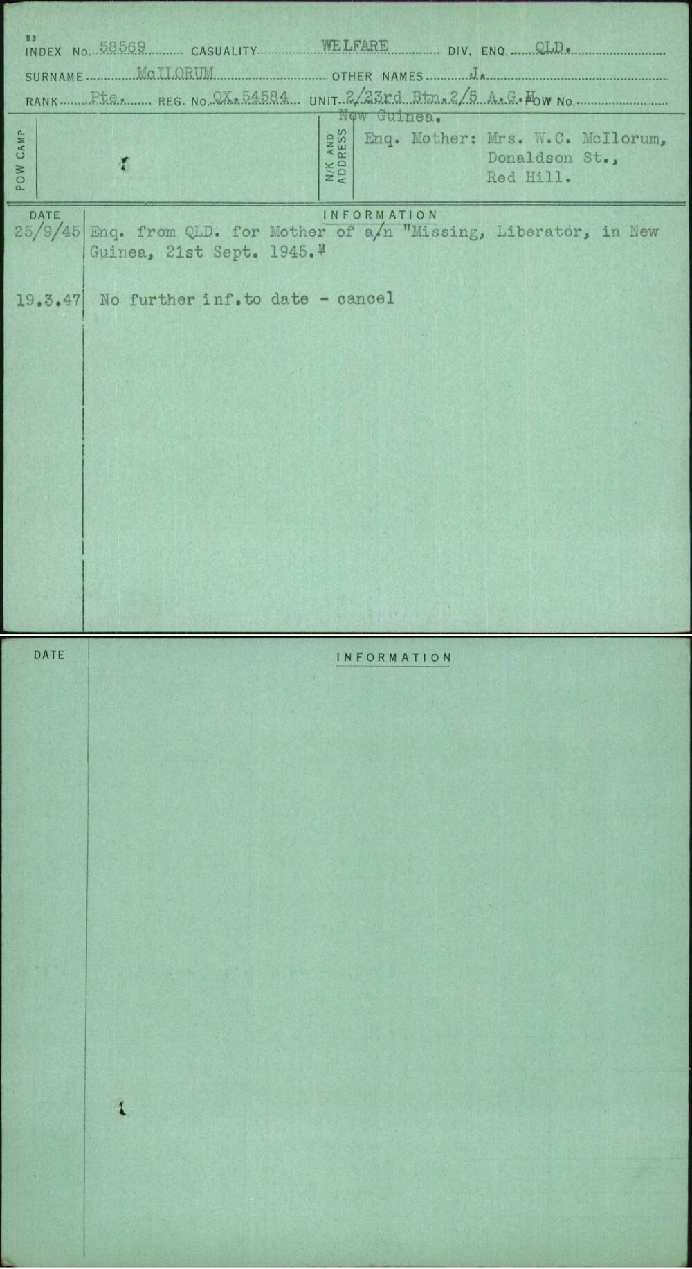 Mcllorum, J, QX54584