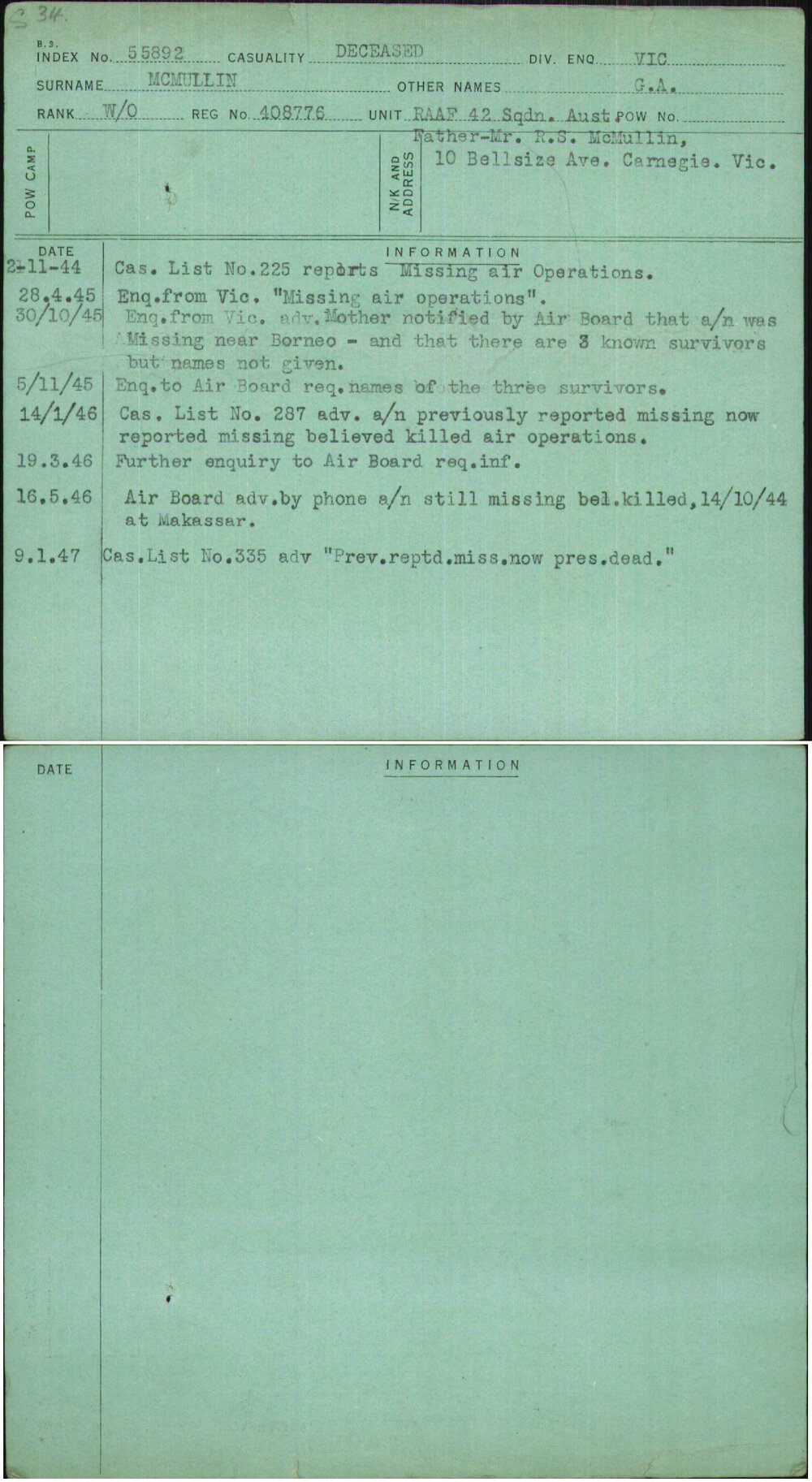 Mcmullin, G A, 408776