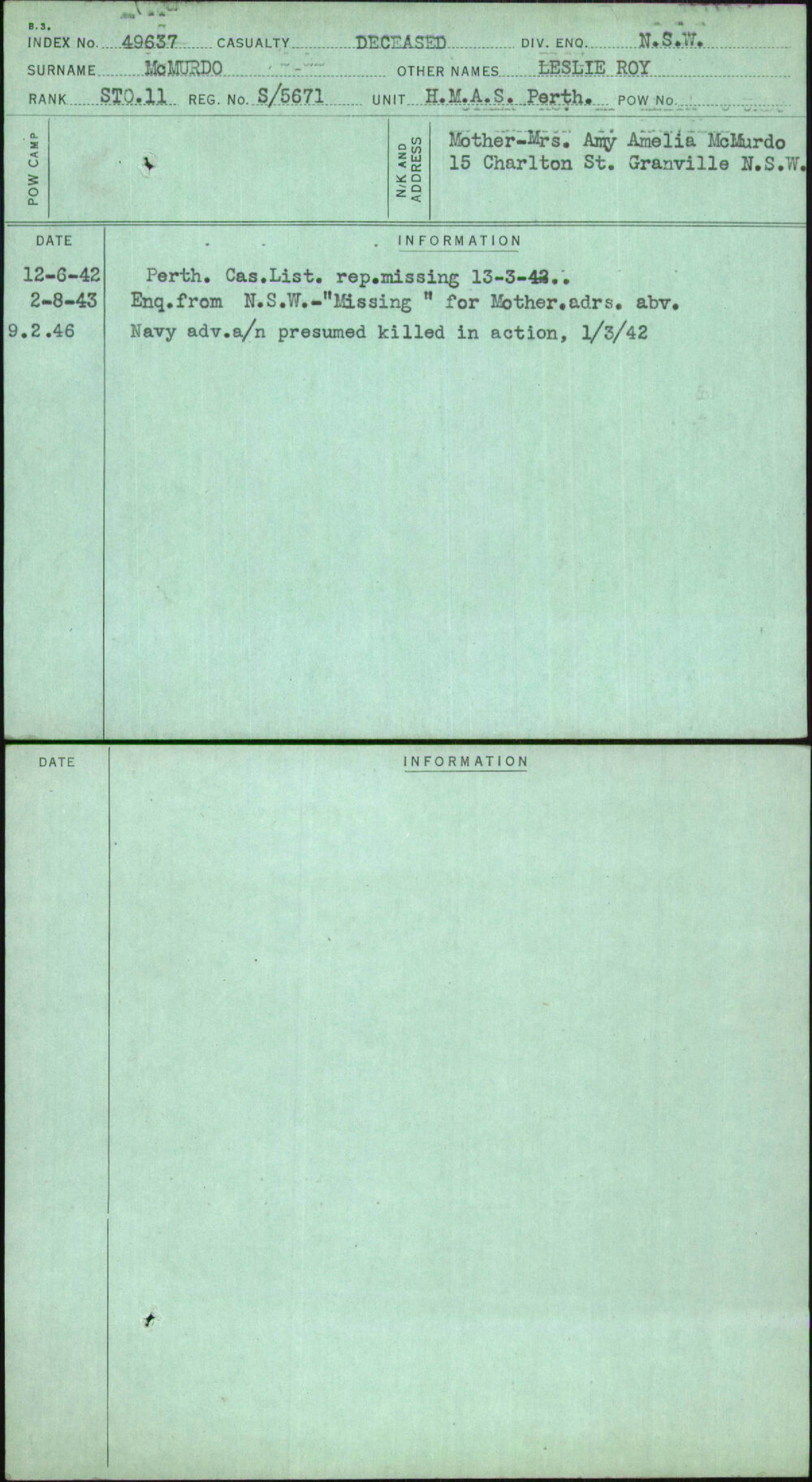 Mcmurdo, Leslie Roy, S-5671