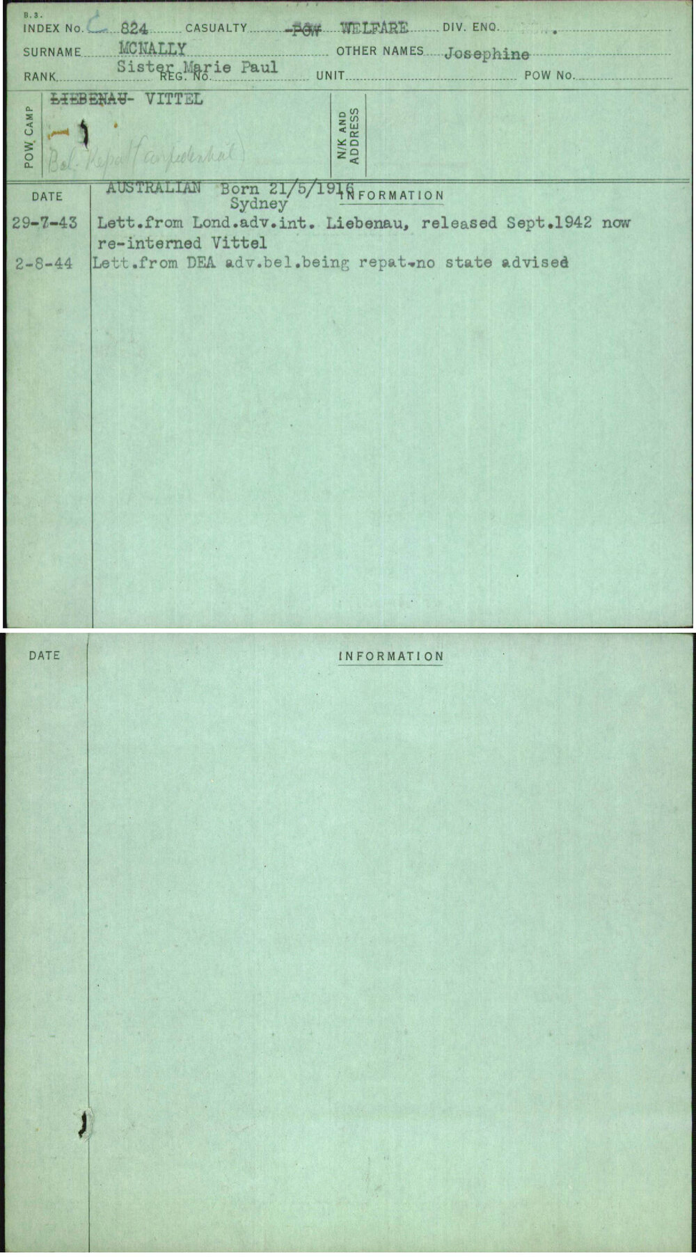 Mcnally, Josephine, Sister Marie Paul