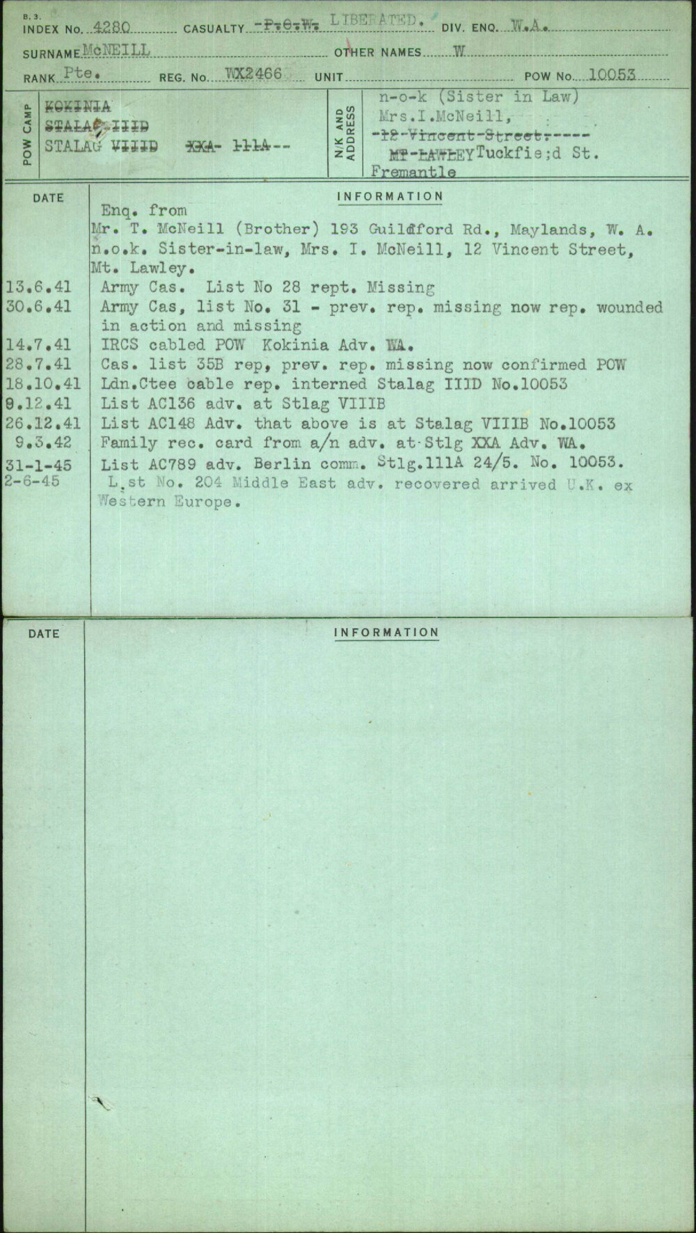 Mcneill, W, WX2466