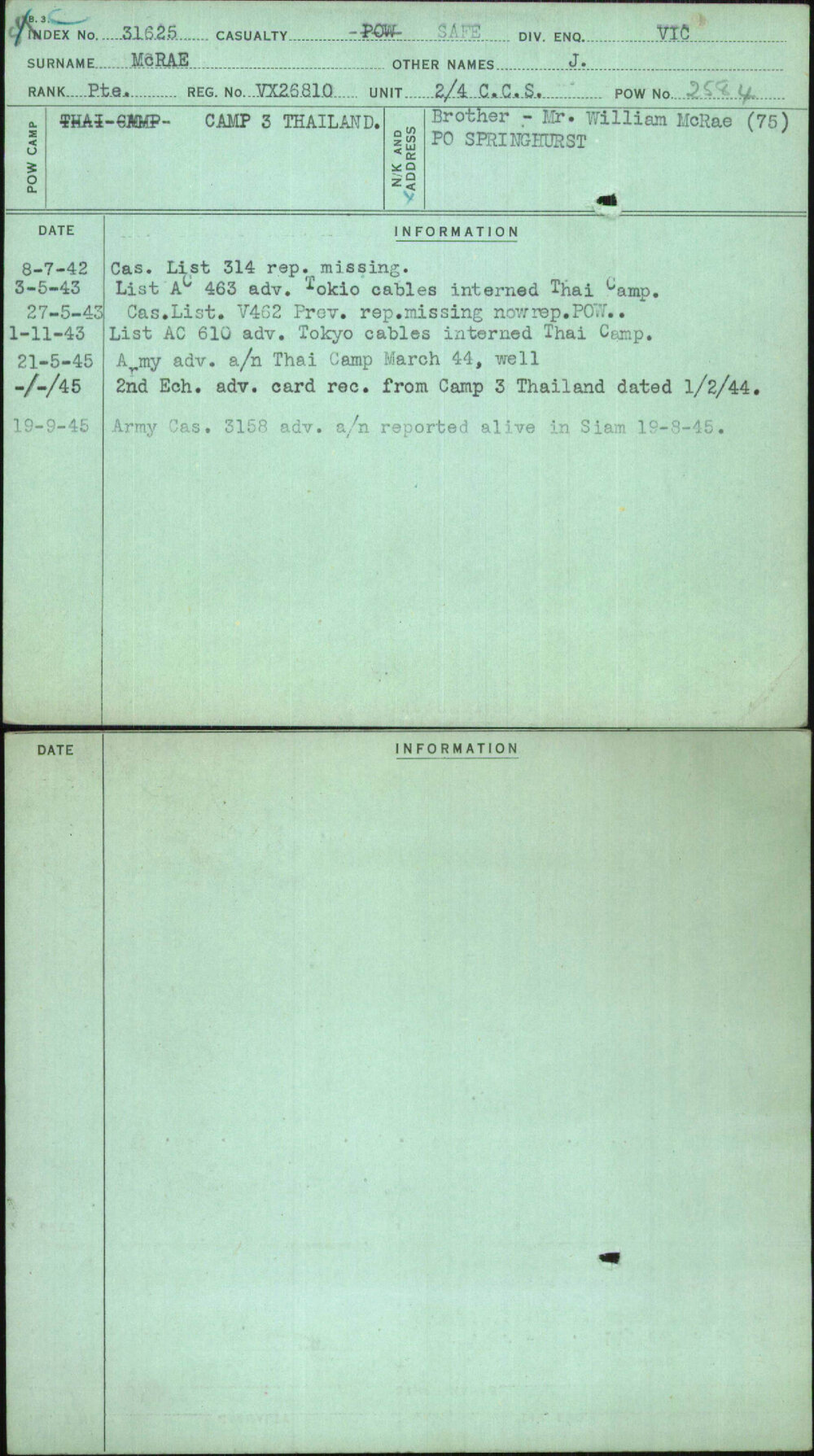 Mcrae, J, VX26810